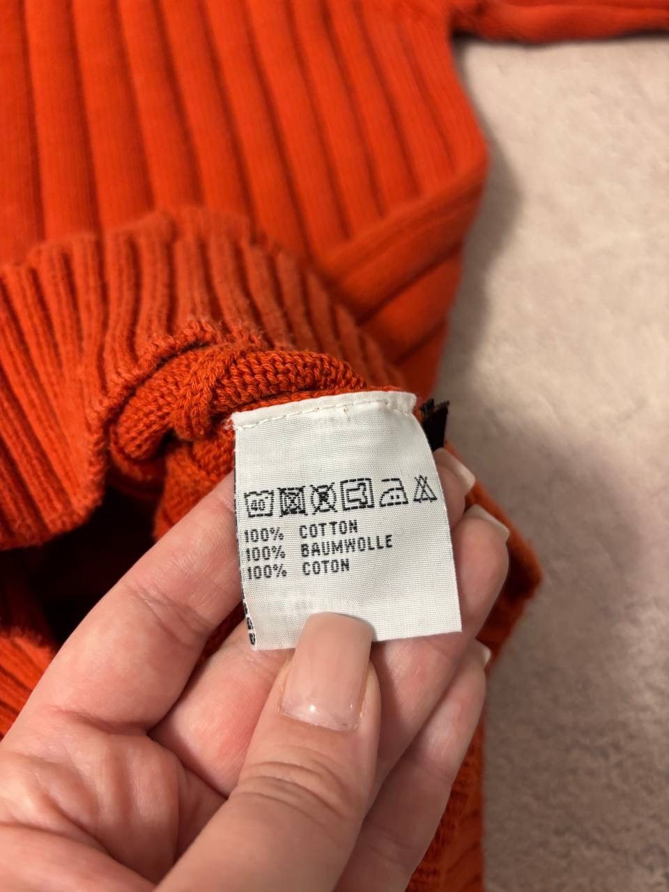 Vintage Vintage Diesel style orange distressed sweatshirt Size US M / EU 48-50 / 2 - 9 Thumbnail
