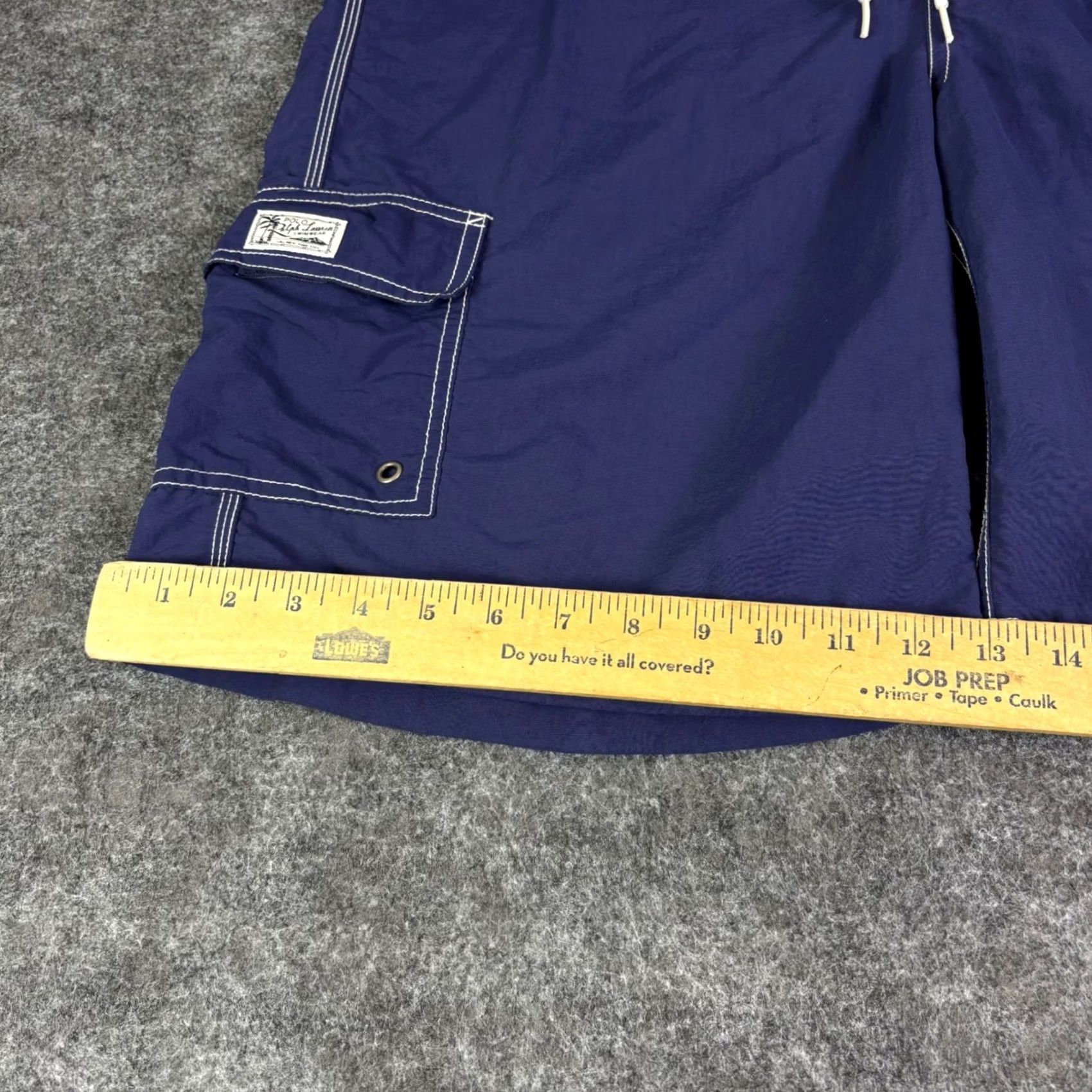 Polo Ralph Lauren Polo Ralph Lauren Mens Navy Blue Cargo Swim Trunks Board Shorts Pony Logo XL Size US XL / EU 56 / 4 - 3 Thumbnail