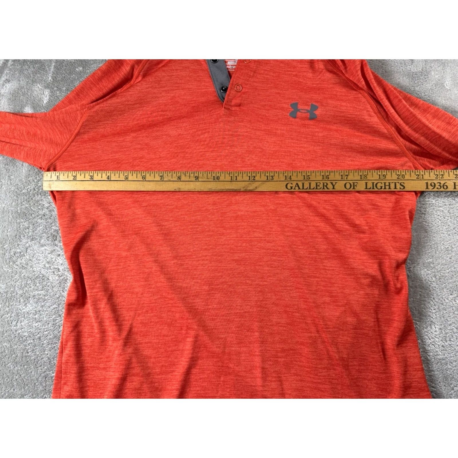 Under Armour Under Armour Hoodie Orange Mens M Loose Heat Gear Varsity Snap Up Athleisure Size US M / EU 48-50 / 2 - 5 Thumbnail