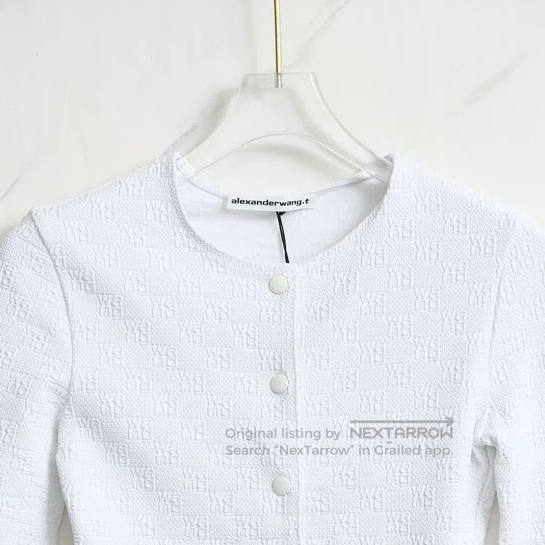 Alexander Wang Alexander Wang Women's Jacquard Slim Cardigan. Size M / US 6-8 / IT 42-44 - 2 Thumbnail