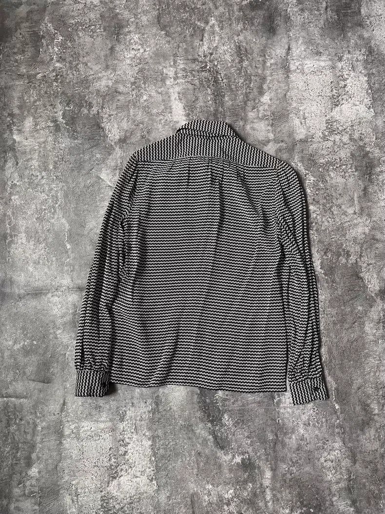 Saint Laurent Paris Saint Laurent Paris Black and White Geometric Print Tie Fr Size XS / US 0-2 / IT 36-38 - 6 Thumbnail
