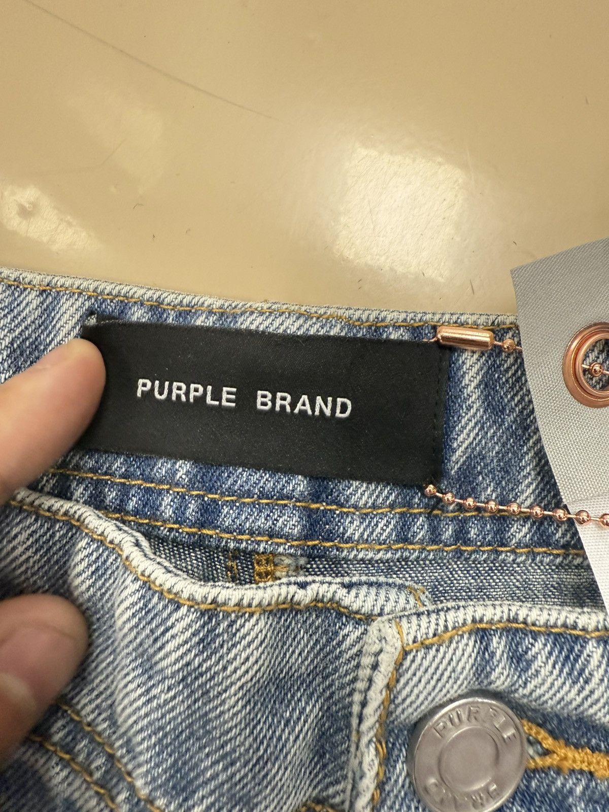 Other Purple Brand Baggy Aviator Hotfix Jeans Size 26" / US 2 / IT 38 - 4 Thumbnail