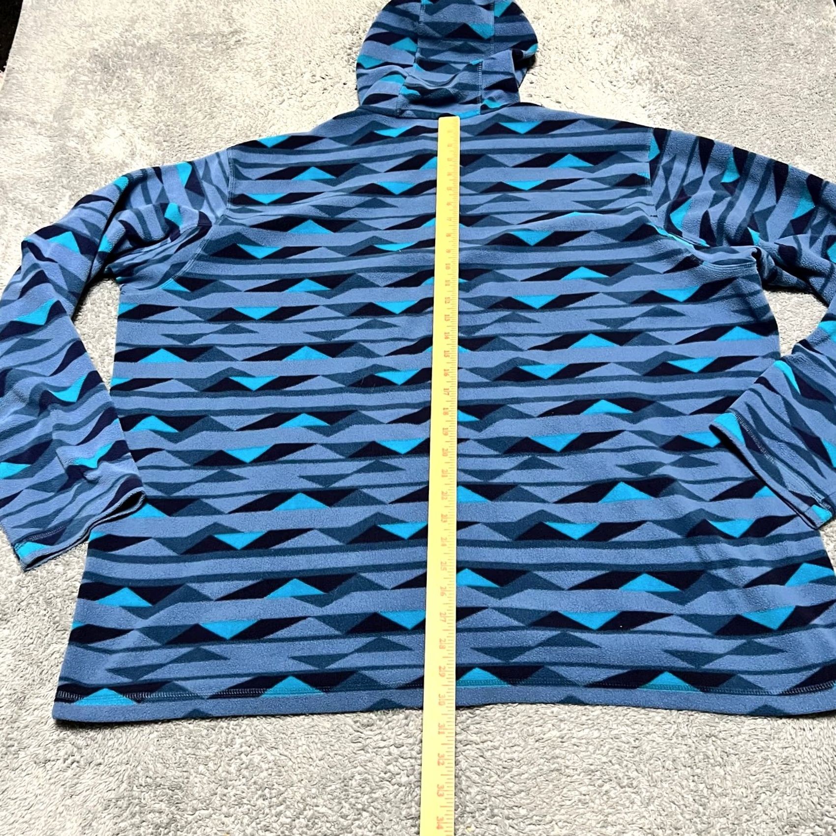 Duluth Trading Company Duluth Trading Fleece Mens 3XL Full Zip Blue Aztec Hoodie Relaxed Fit Blues Mens 3XL Blue Aztec Hoodie Duluth Trading Co. Shirt Size US XXL / EU 58 / 5 - 7 Thumbnail