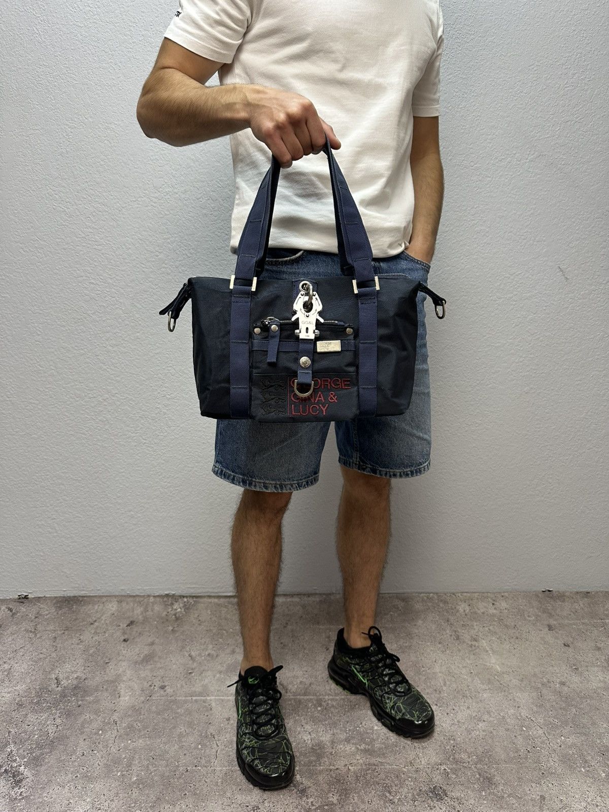 Japanese Brand Vintage GGL Bag Nylon George Gina & Lucy Rare Avant Garde Size ONE SIZE - 4 Thumbnail