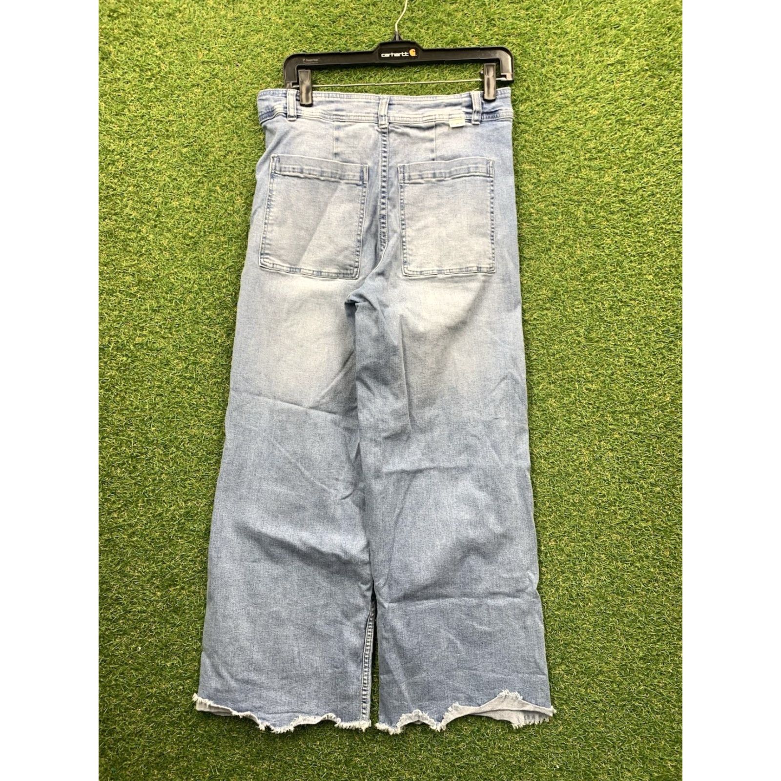 Billabong VINTAGE Billabong Salty Blonde Jeans Womens 30 30x28 Light Wash Baggy Wide Leg Y2K Skate Size 30" / US 8 / IT 44 - 2 Thumbnail