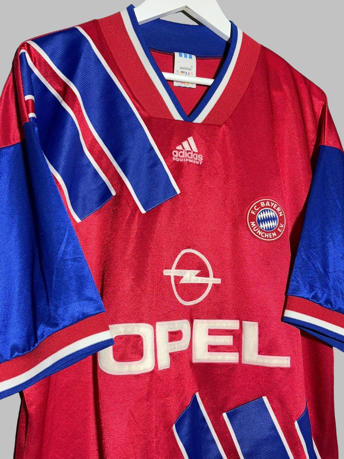 Adidas Vintage Bayern Munchen 1991-1993 Adidas Equipment Jersey Size US XL / EU 56 / 4 - 3 Thumbnail