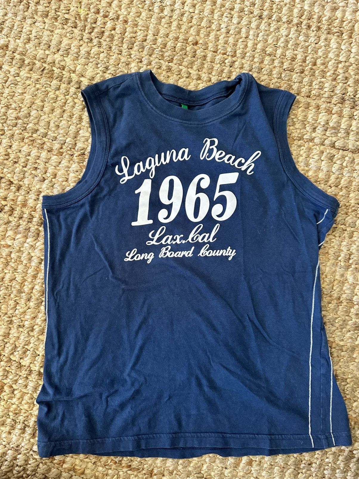 United Colors Of Benetton UNITED COLORS OF BENETTON Laguna Beach 1965 Sleeveless Tank Size S / US 4 / IT 40 - 1 Thumbnail
