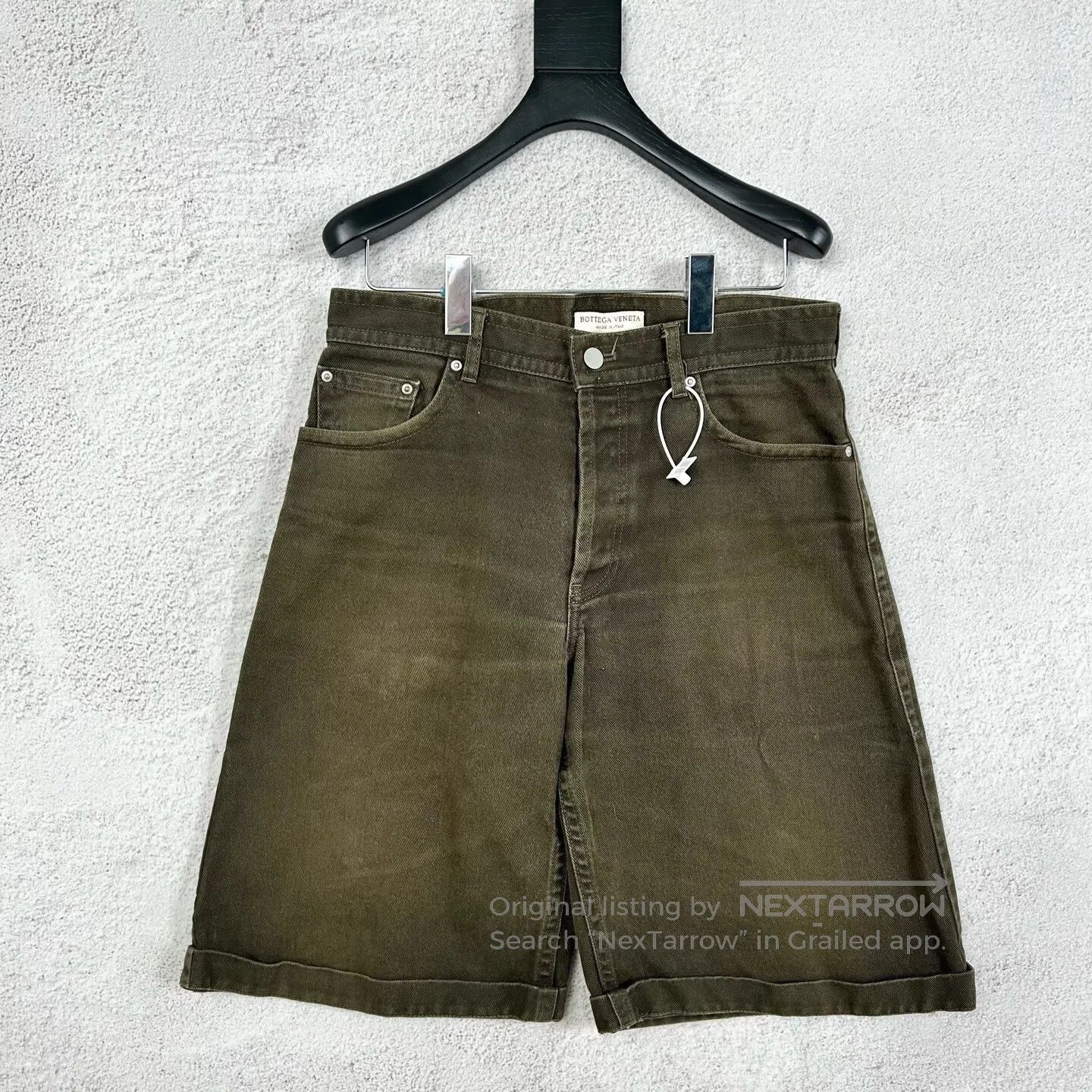 Bottega Veneta Bottega Veneta Solid-colored straight-leg distressed work Size US 30 / EU 46 - 1 Thumbnail