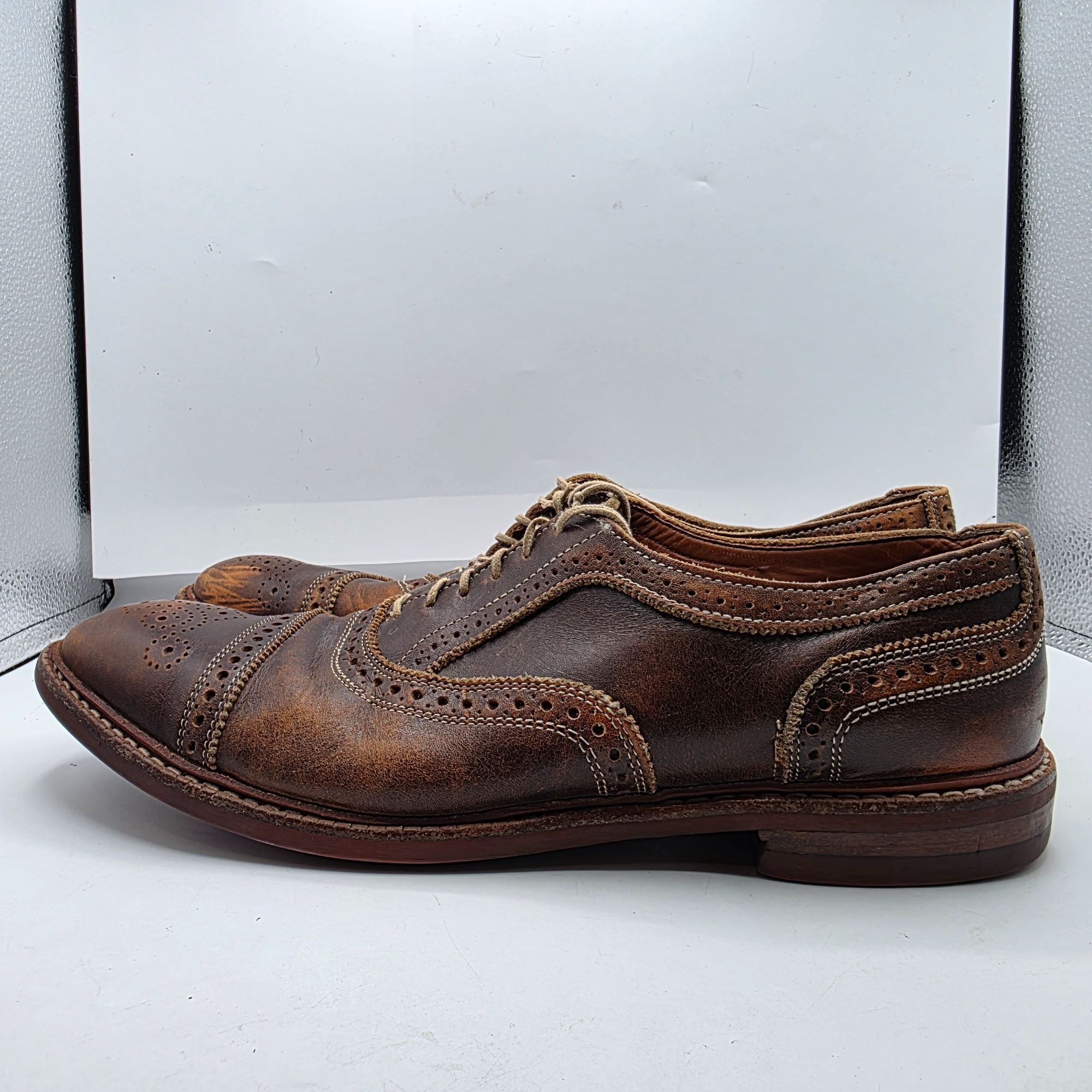 Allen Edmonds Allen Edmonds Strandmok Mens 11.5 Brown Cap Toe Oxford Dress Size US 11.5 / EU 44-45 - 13 Thumbnail