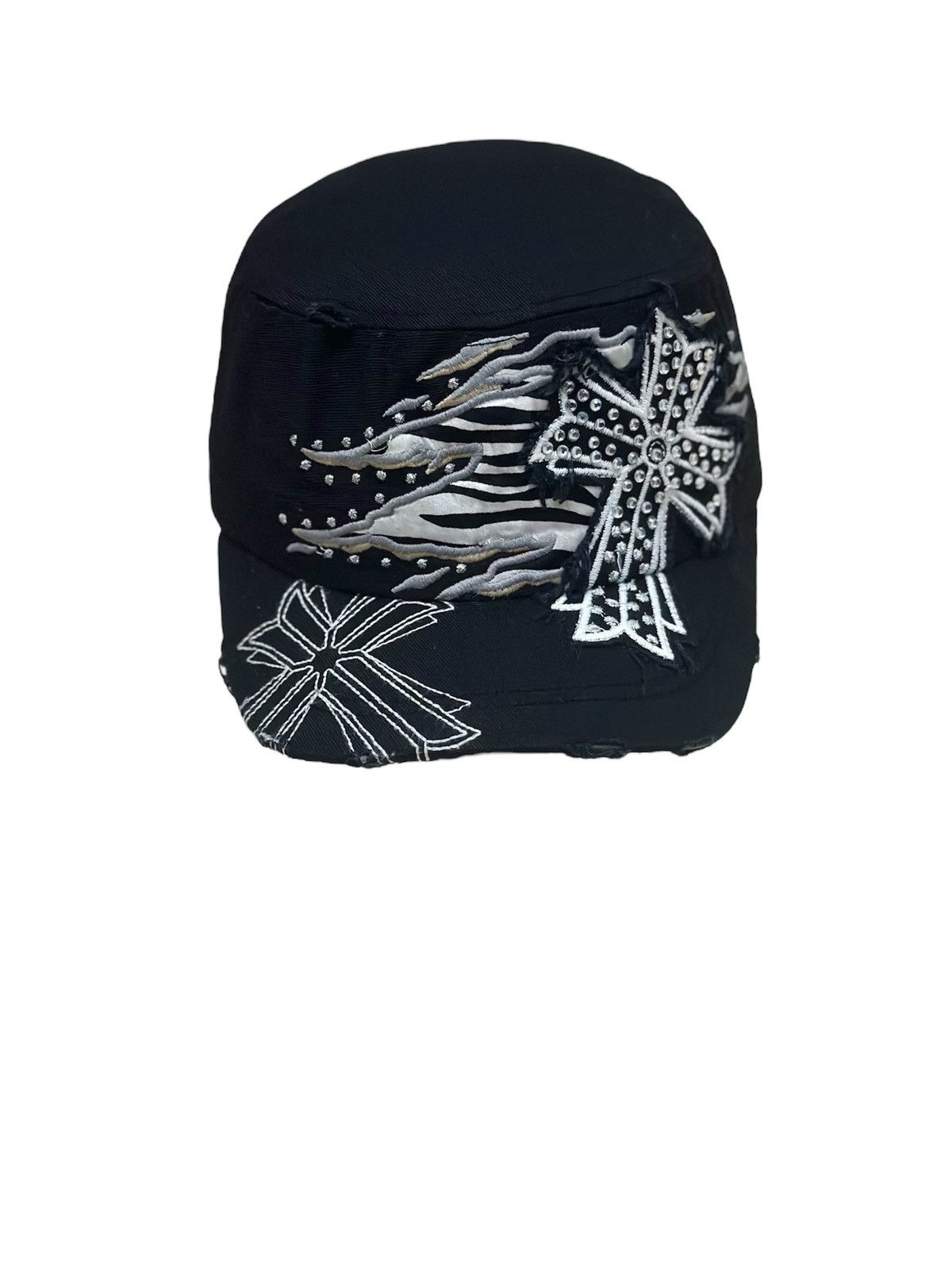 BKE BKE Destressed Design with Cross Christianity Logo Hat Size ONE SIZE - 1 Thumbnail