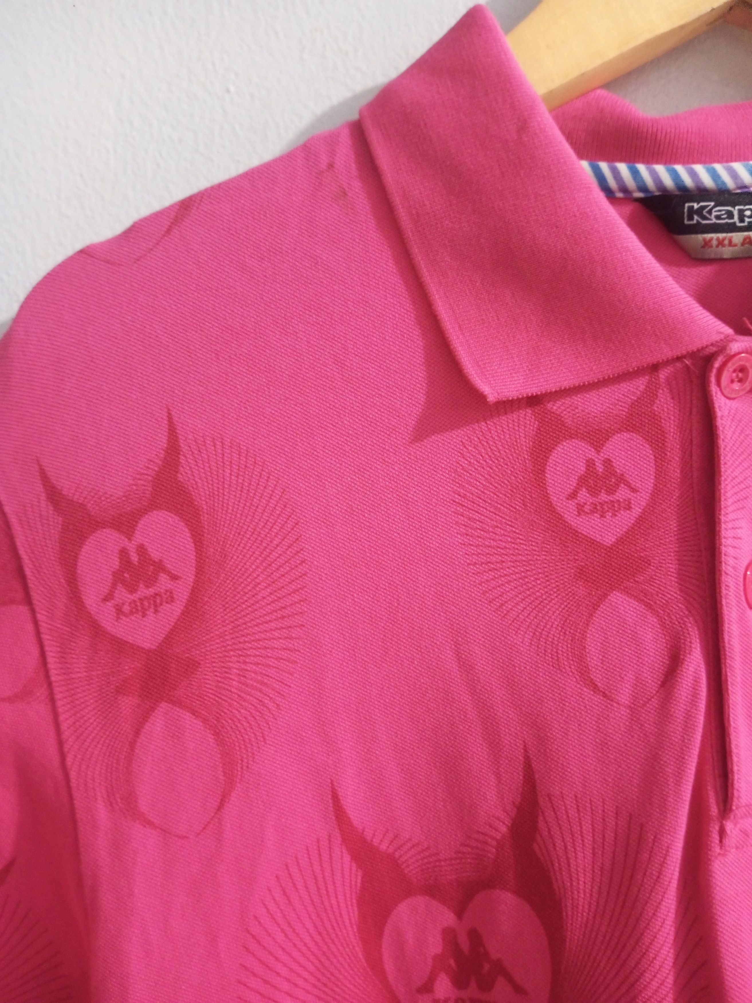 Kappa Vintage kappa valentine full logo polo shirt Size US L / EU 52-54 / 3 - 3 Thumbnail