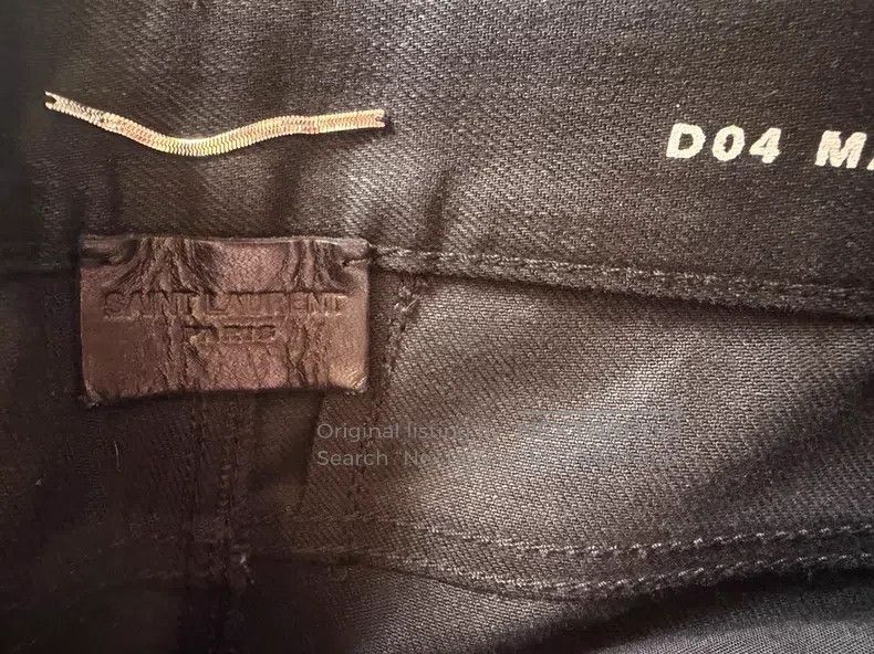 Saint Laurent Paris Saint Laurent Paris Motorcycle Patchwork Denim Pants Size US 30 / EU 46 - 4 Thumbnail