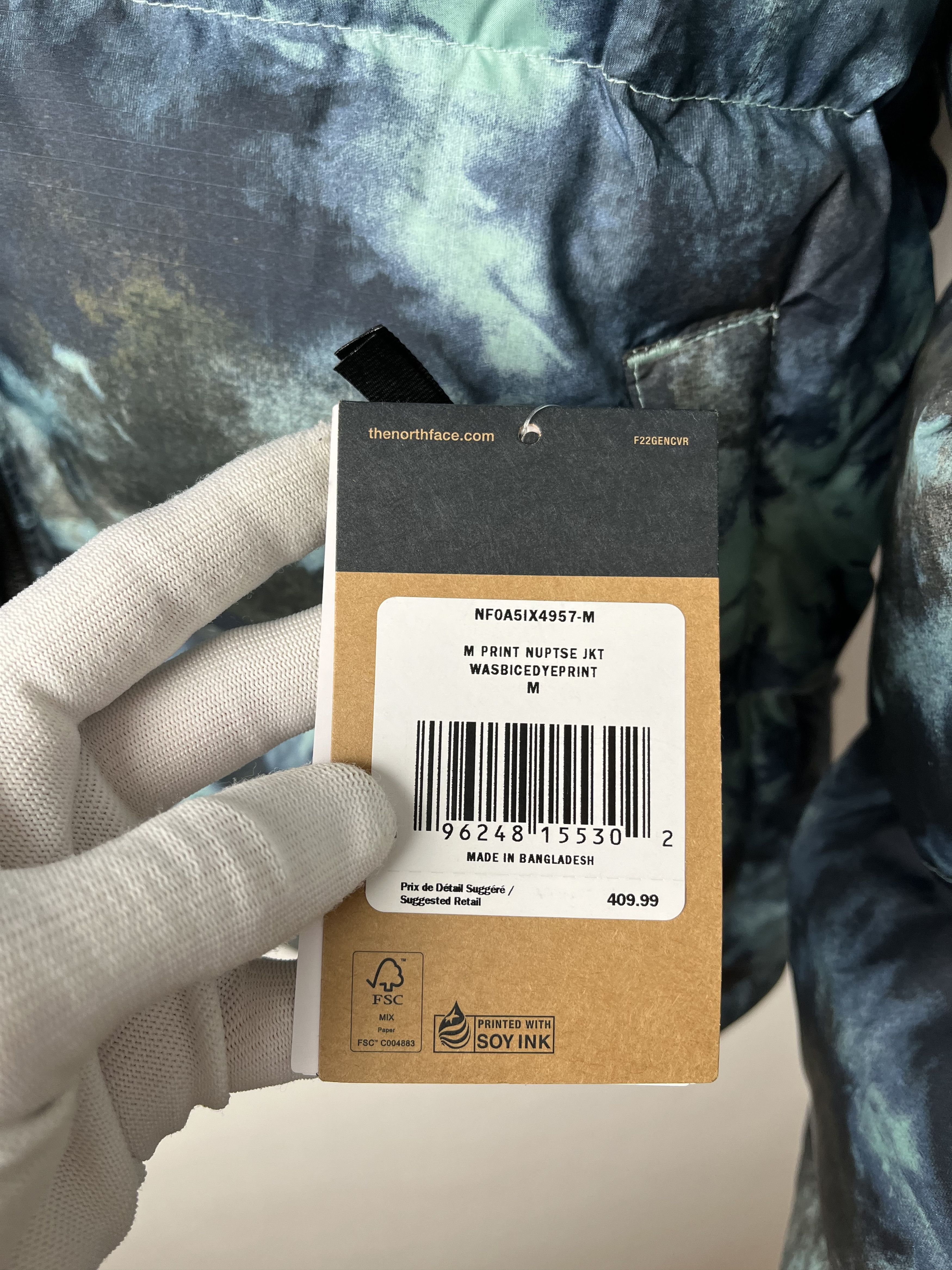 The North Face Down Jacket The North Face Printed 1996 Retro Nuptse Size US M / EU 48-50 / 2 - 6 Thumbnail