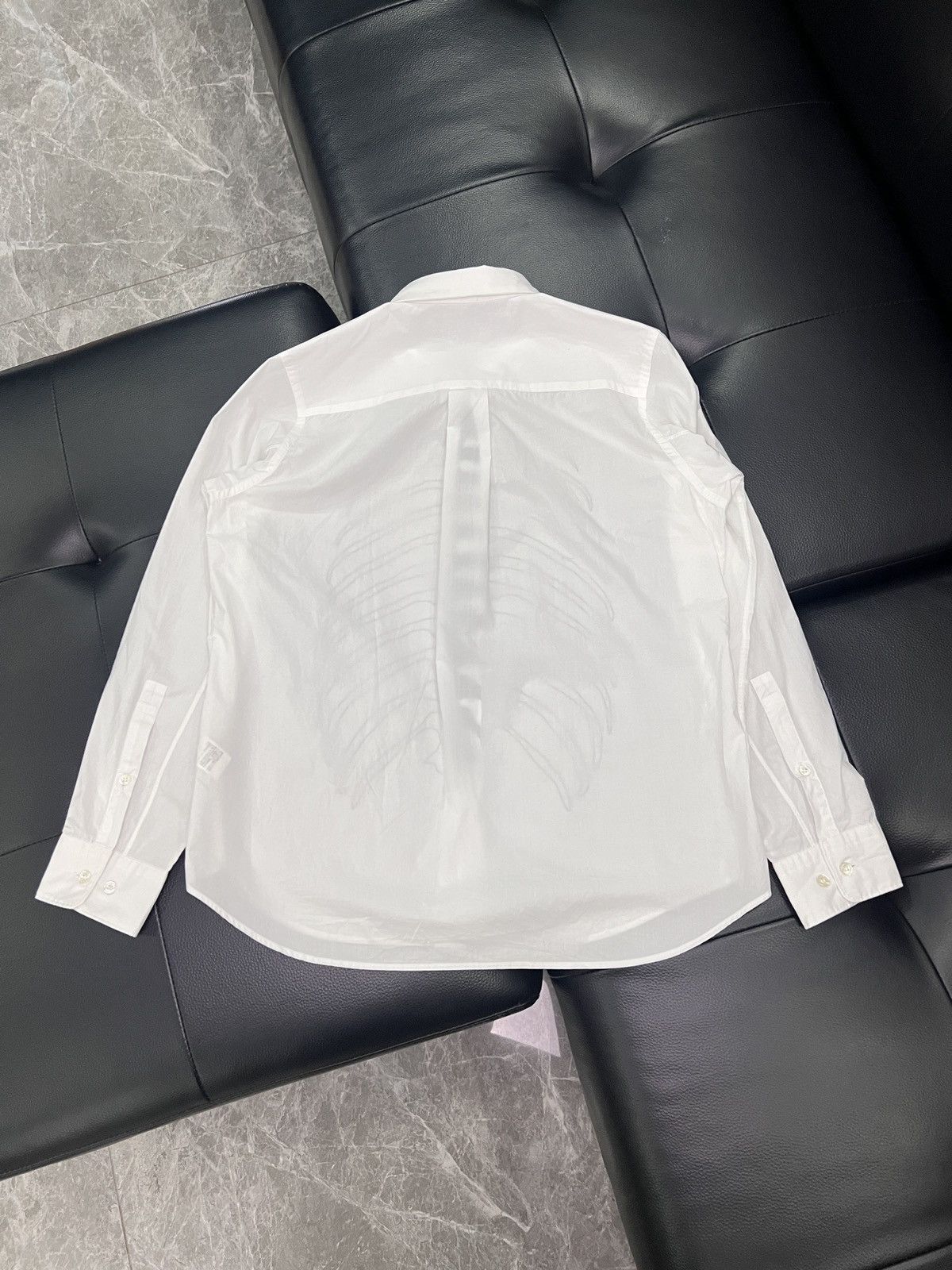 Undercover Undercover AW13 Skeleton Rib Patch Shirt Size US S / EU 44-46 / 1 - 2 Thumbnail