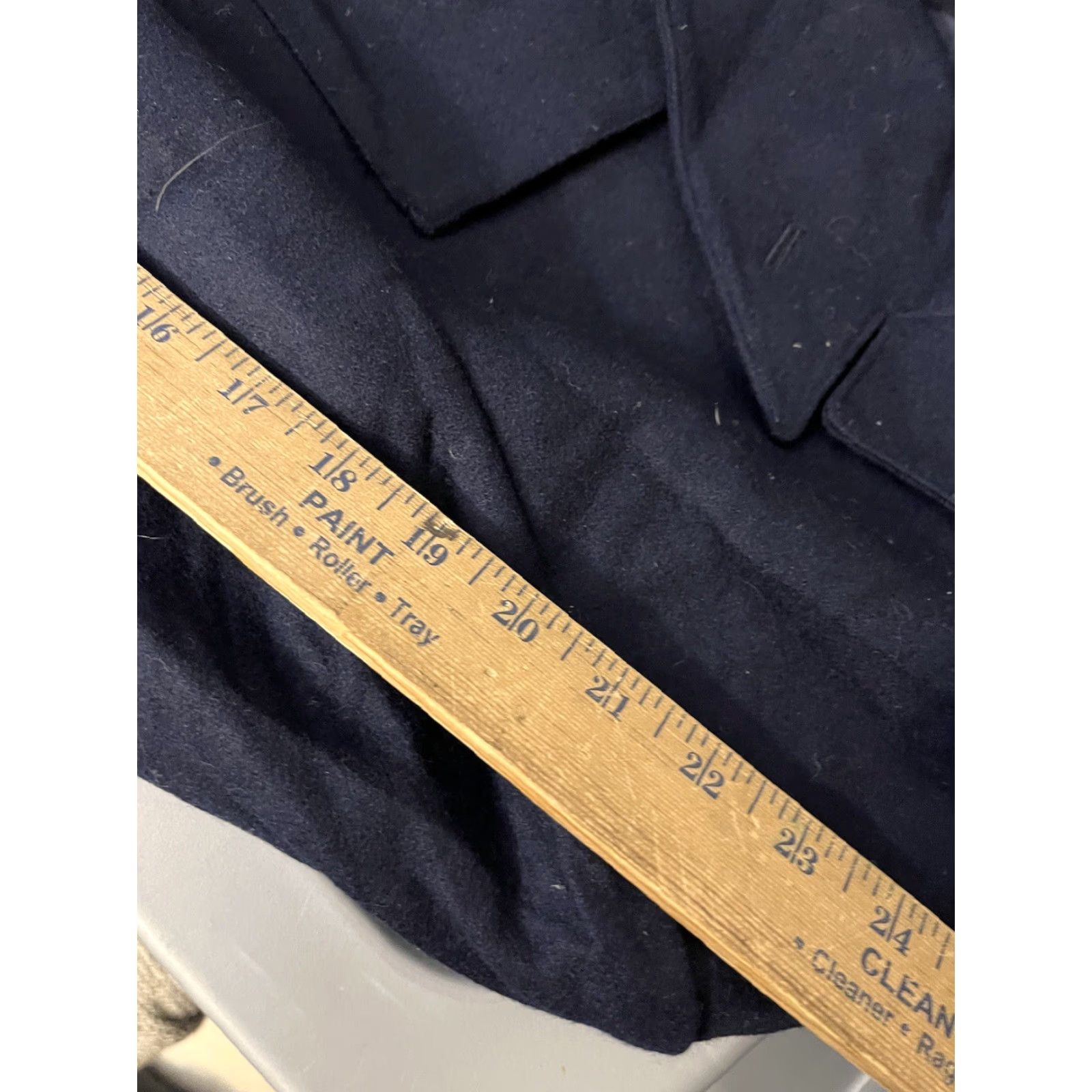 BUGATCHI BUGATCHI Men’s Navy Blue Double Breasted Wool Blend Blazer Sport Coat Med Jacket Size 40R - 7 Thumbnail