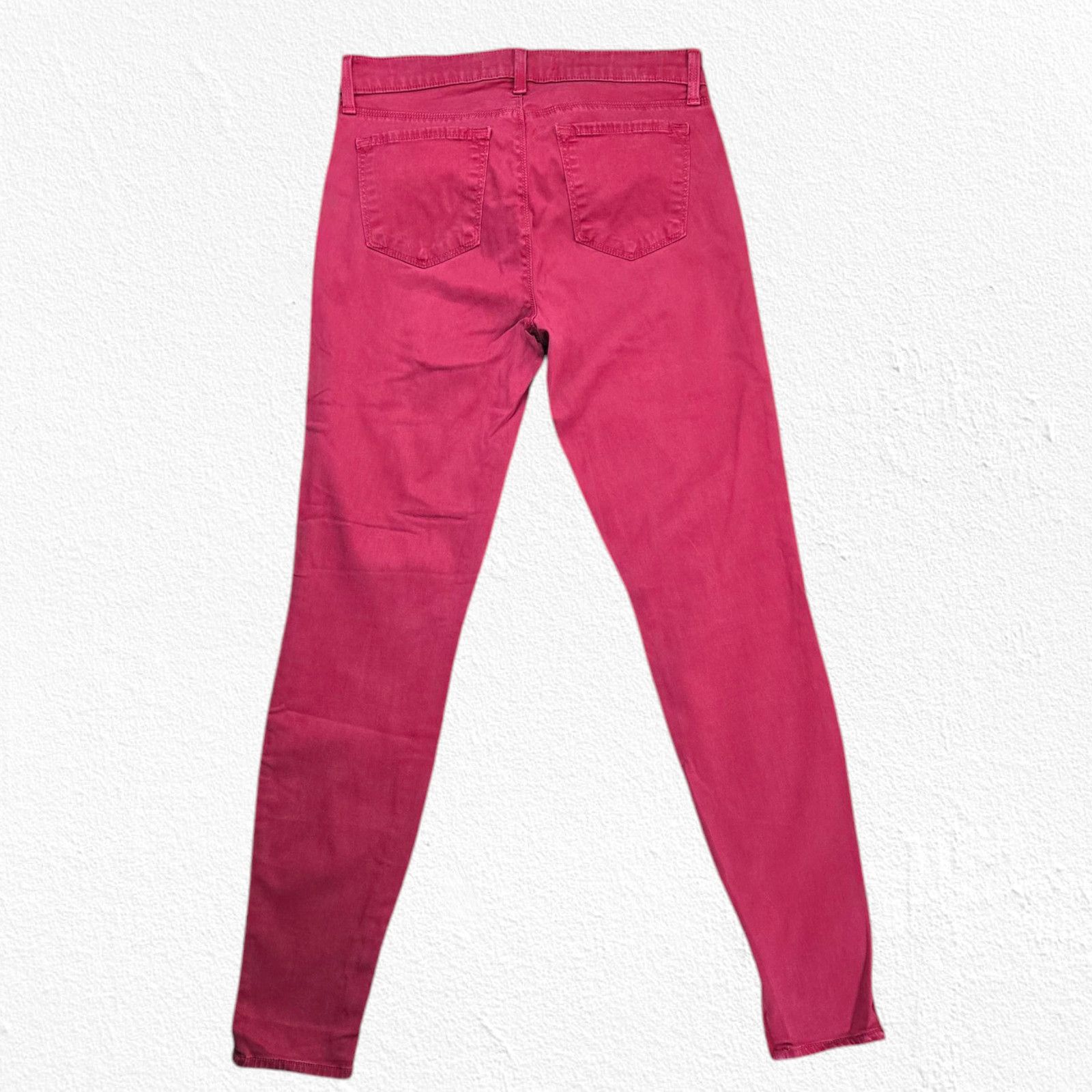 J Brand J Brand Red Zippered Ankle Skinny Jeans Size 27 Size 27" / US 4 / IT 40 - 12 Thumbnail