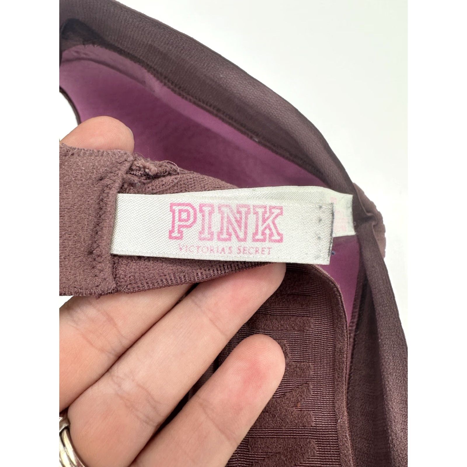 Pinko PINK Bra 34D Wear Everywhere Wireless Lightly Lined Purple Adjustable Women Shirt Brand Giftable Size ONE SIZE - 4 Thumbnail