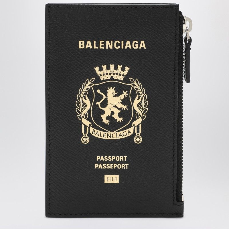 Balenciaga Balenciaga Black Leather Passport Holder And Wallet Size ONE SIZE - 1 Thumbnail