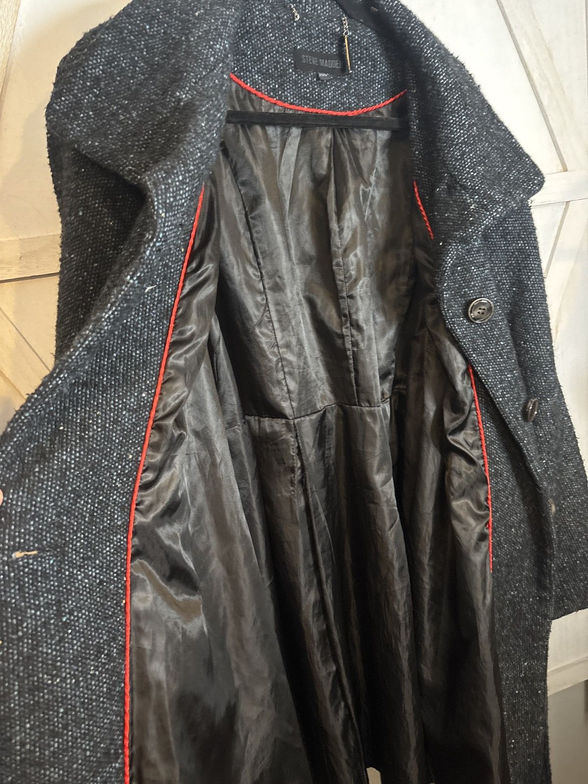 Steve Madden Steve Madden Women’s Tweed Belted Coat 2X Plus Size Size XXL / US 16-18 / IT 52-54 - 4 Thumbnail