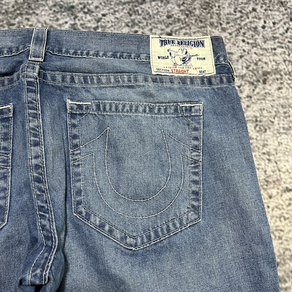 True Religion True Religion Blue Straight Fit Denim Y2K Hip-Hop Jeans Size US 44 / EU 60 - 4 Thumbnail