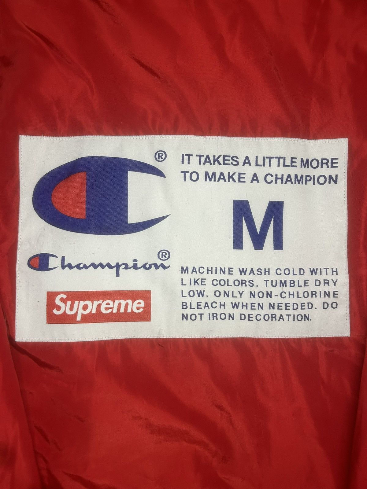 Champion × Supreme Supreme x Champion Label Coaches Jacket Fall/Winter 2018 Size US M / EU 48-50 / 2 - 4 Thumbnail