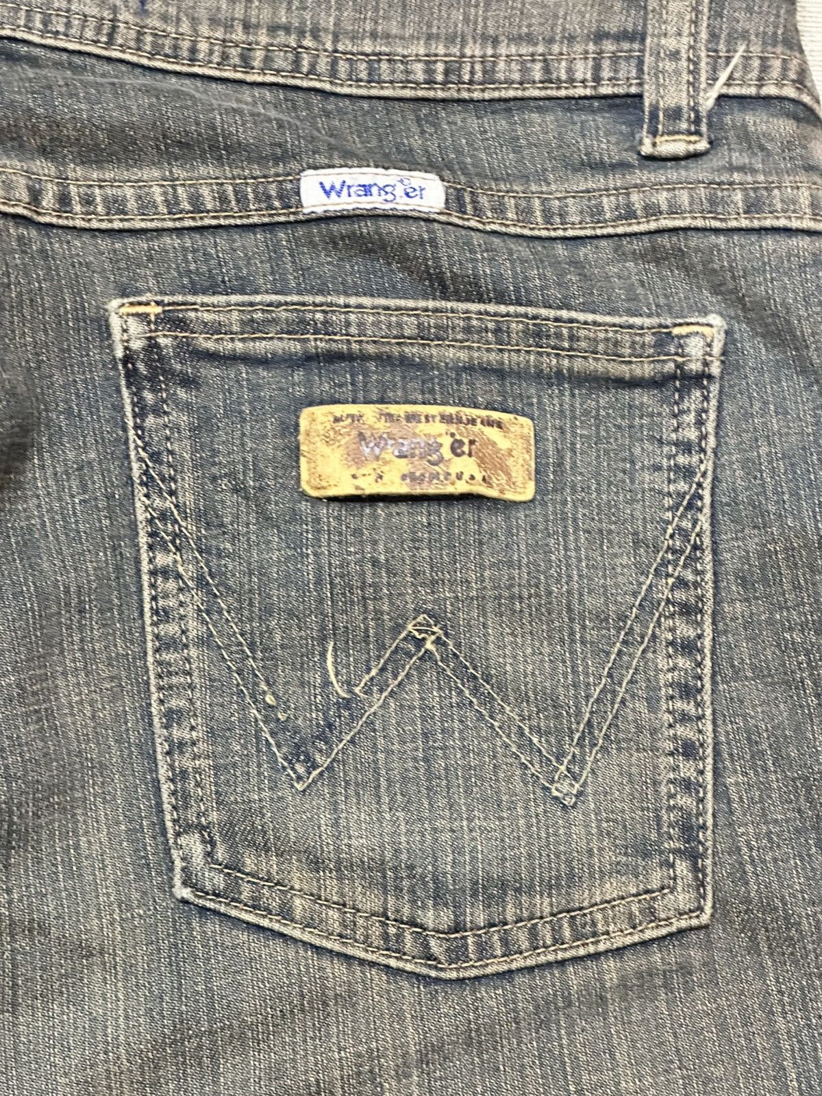 Japanese Brand Wrangler Vintage Baggy Loose Style With Faded Wash Size US 30 / EU 46 - 7 Thumbnail