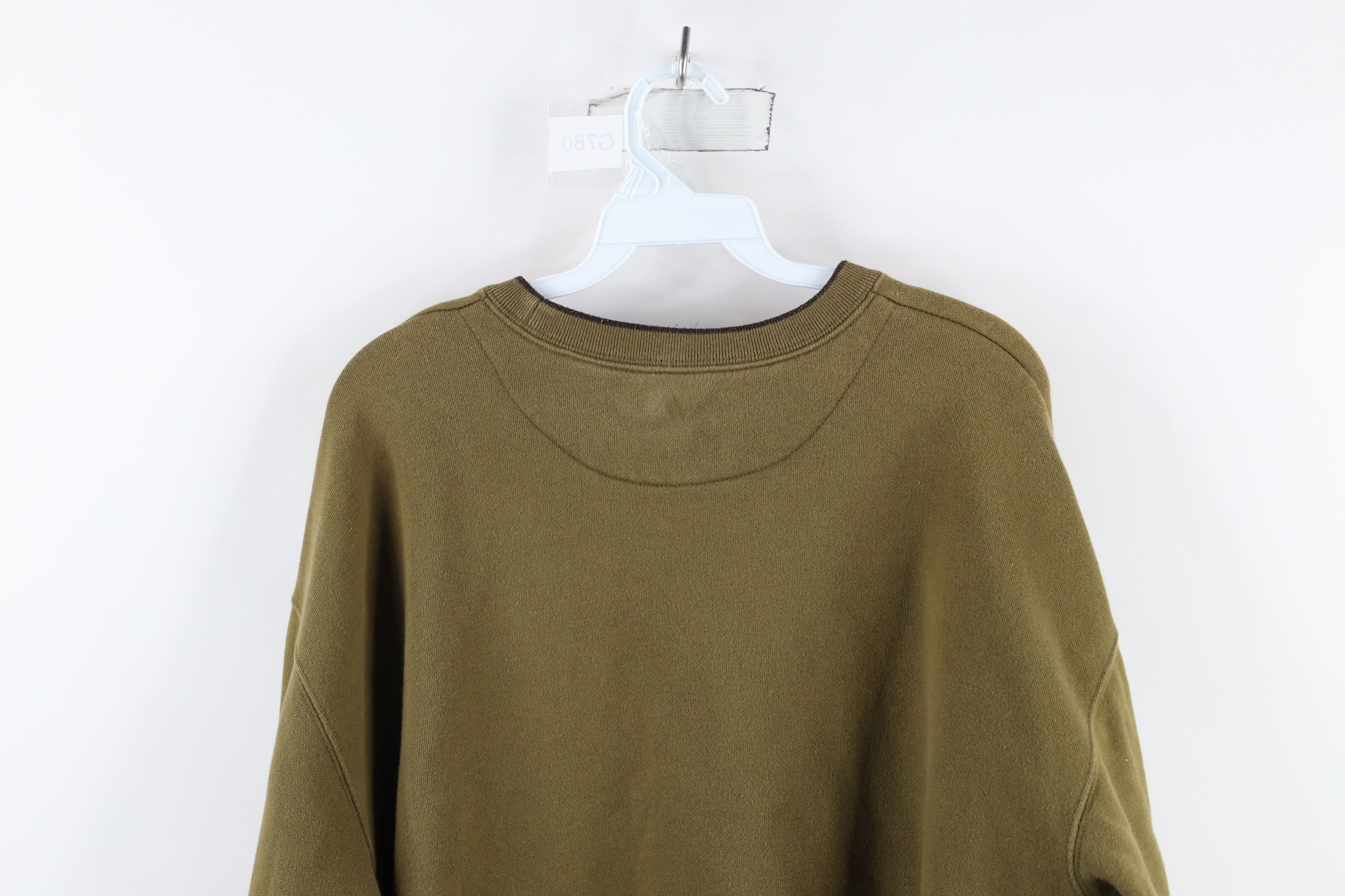 Vintage Vintage 90s Streetwear Buck Nature Crewneck Sweatshirt Green Size US L / EU 52-54 / 3 - 11 Thumbnail