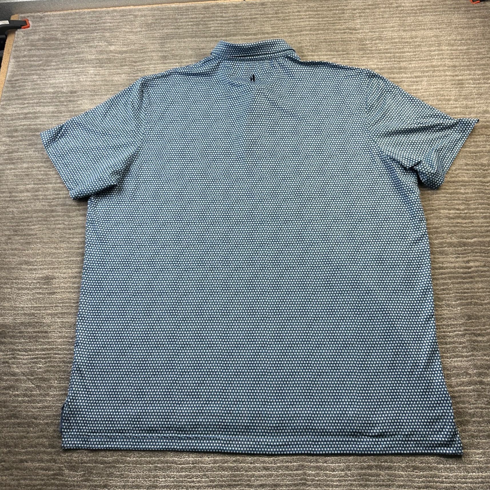 johnnie-O johnnie-O Polo Shirt Mens 2XL Blue All Over Print Golf Performance Size US XXL / EU 58 / 5 - 3 Thumbnail