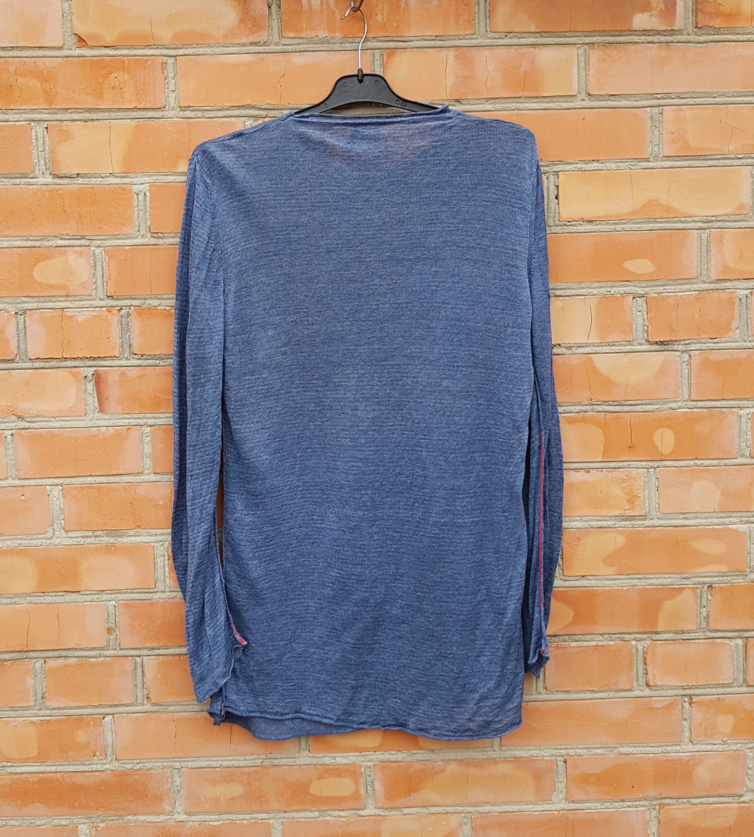 Diesel Diesel Linen Long Sleeve Pullover Shirt made in Italy Size US L / EU 52-54 / 3 - 4 Thumbnail