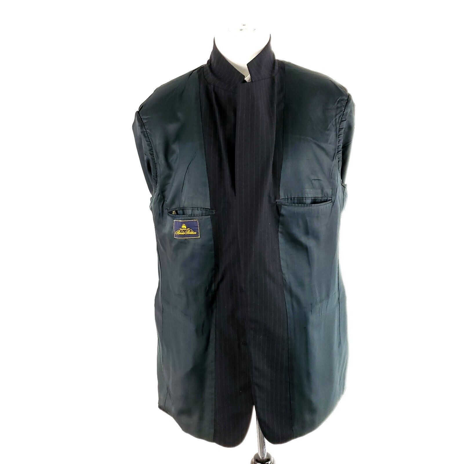 Brooks Brothers Vintage Brooks Brothers Wool 2 Button Suit Jacket 42R Blue S Size 42R - 10 Thumbnail