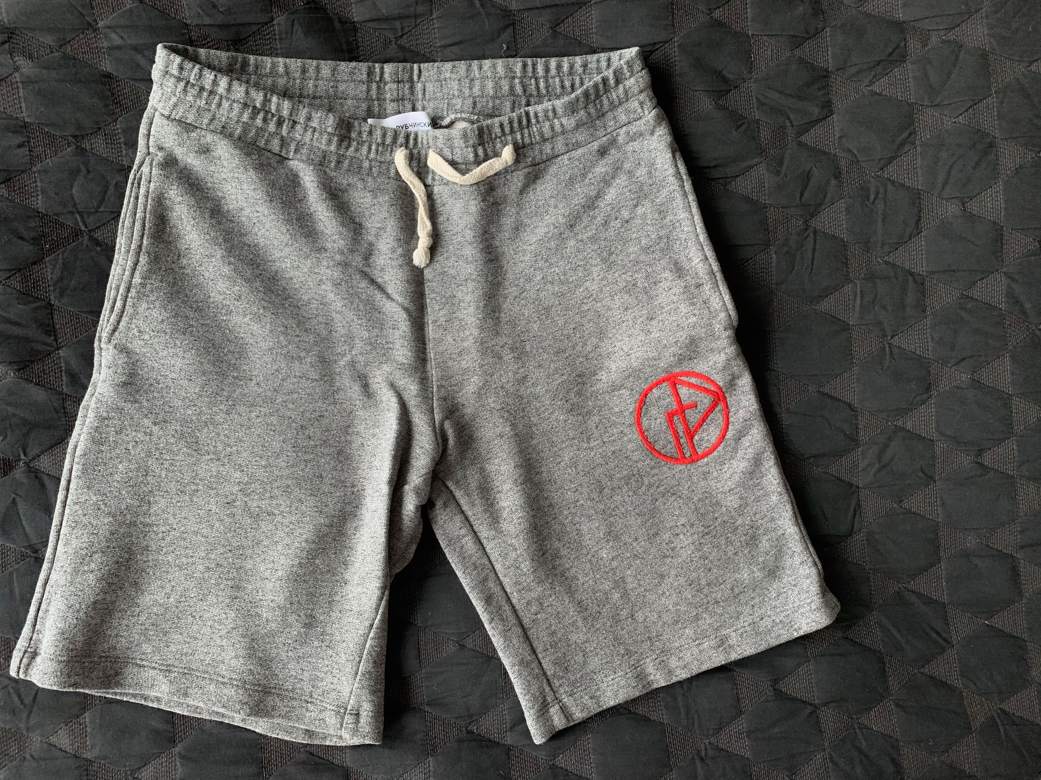 Gosha Rubchinskiy Gosha Rubchinskiy Embroidered Logo Jersey Shorts Size US 30 / EU 46 - 1 Thumbnail