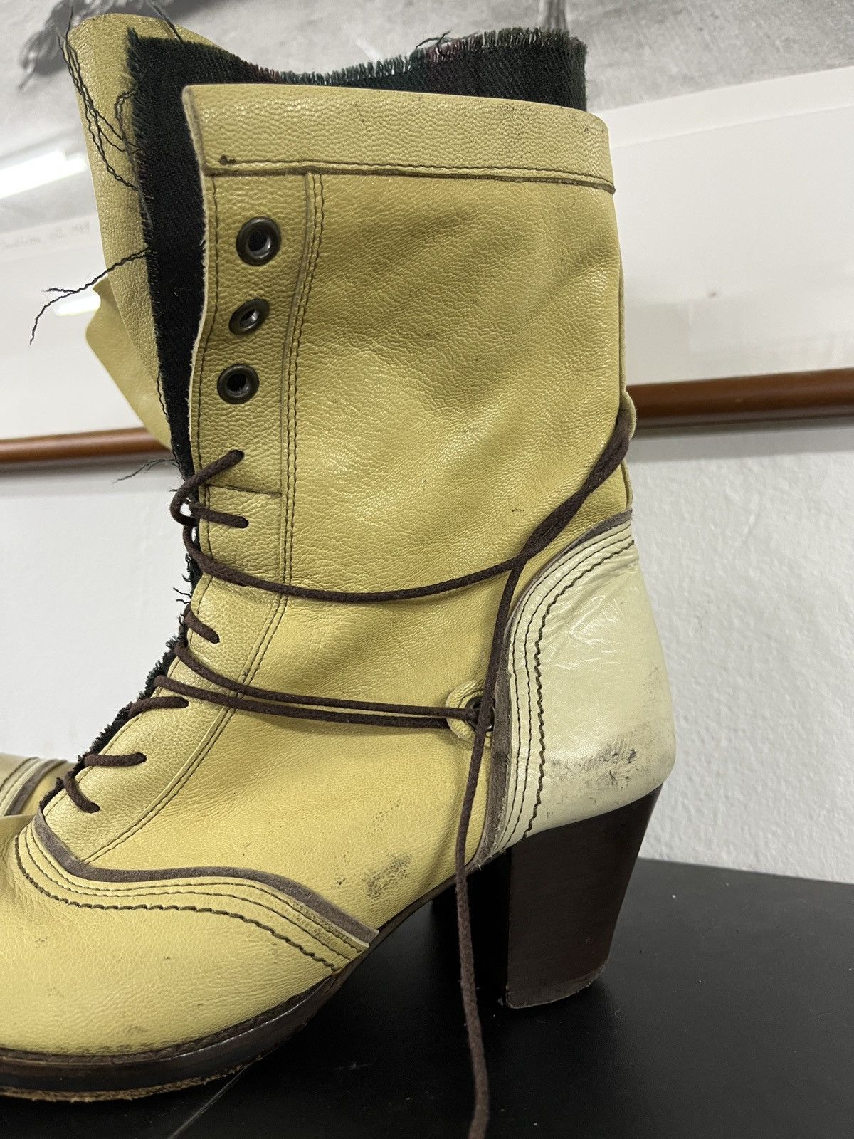 KMRii Vintage Alfredo Bannister Chloe Style Fold Boots With Heels Size US 5 / IT 35 - 17 Thumbnail