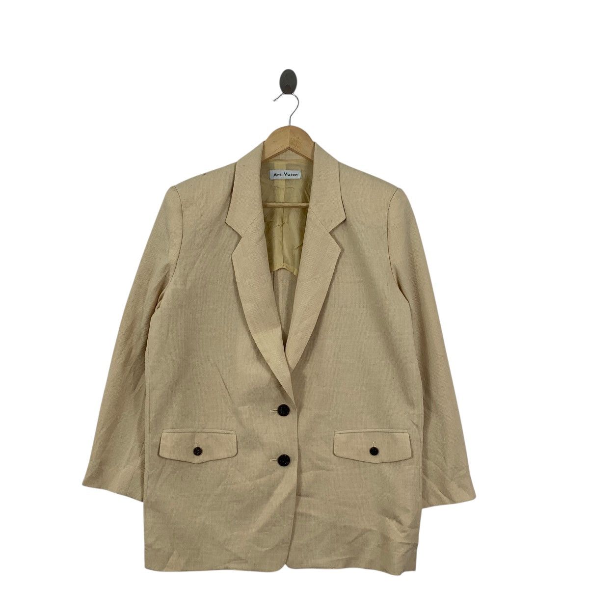Vintage Vintage ART VOICE PARIS Collection Wood Button Up Coat Size M / US 6-8 / IT 42-44 - 4 Thumbnail