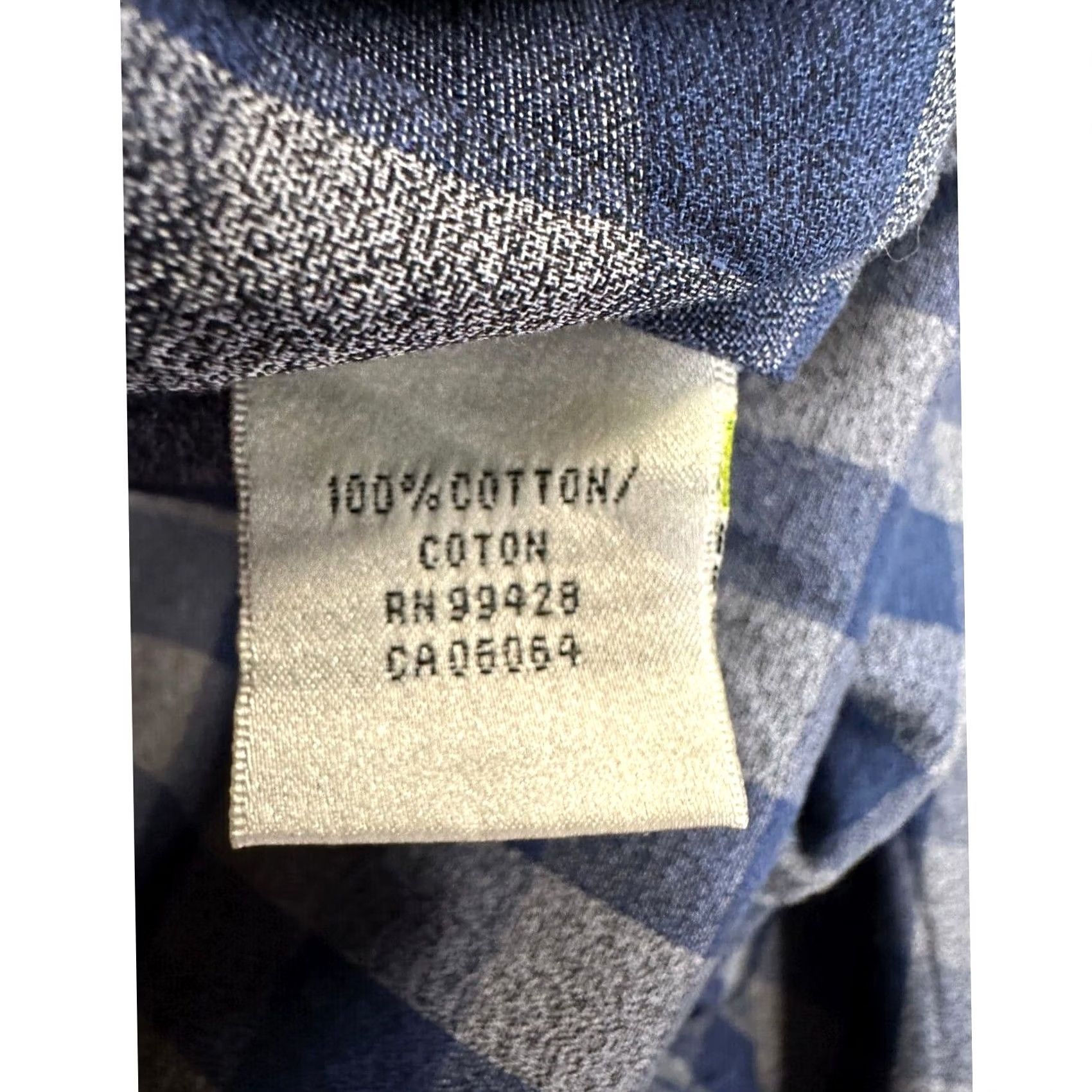 BUGATCHI Bugatchi Uomo Shirt Adult 2XL Blue Plaid Button-Down Cotton Mens Shirt 2XL Blue Gray Plaid Shaped Fit Button Down Mens Size US XXL / EU 58 / 5 - 7 Thumbnail