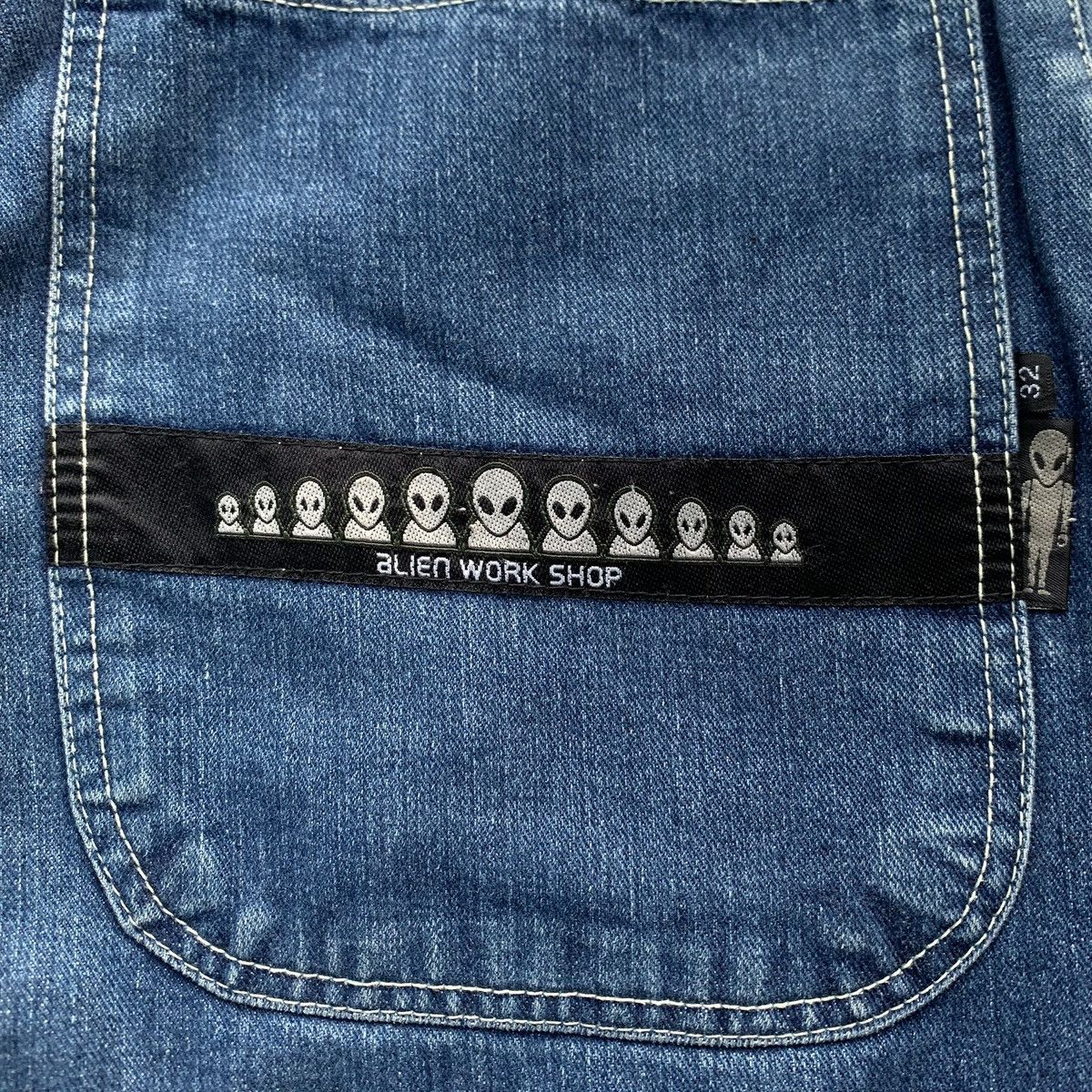 Alien Workshop × JNCO × Vintage 1990s Rare Alien Workshop Wide Baggy Jeans Size US 32 / EU 48 - 5 Thumbnail
