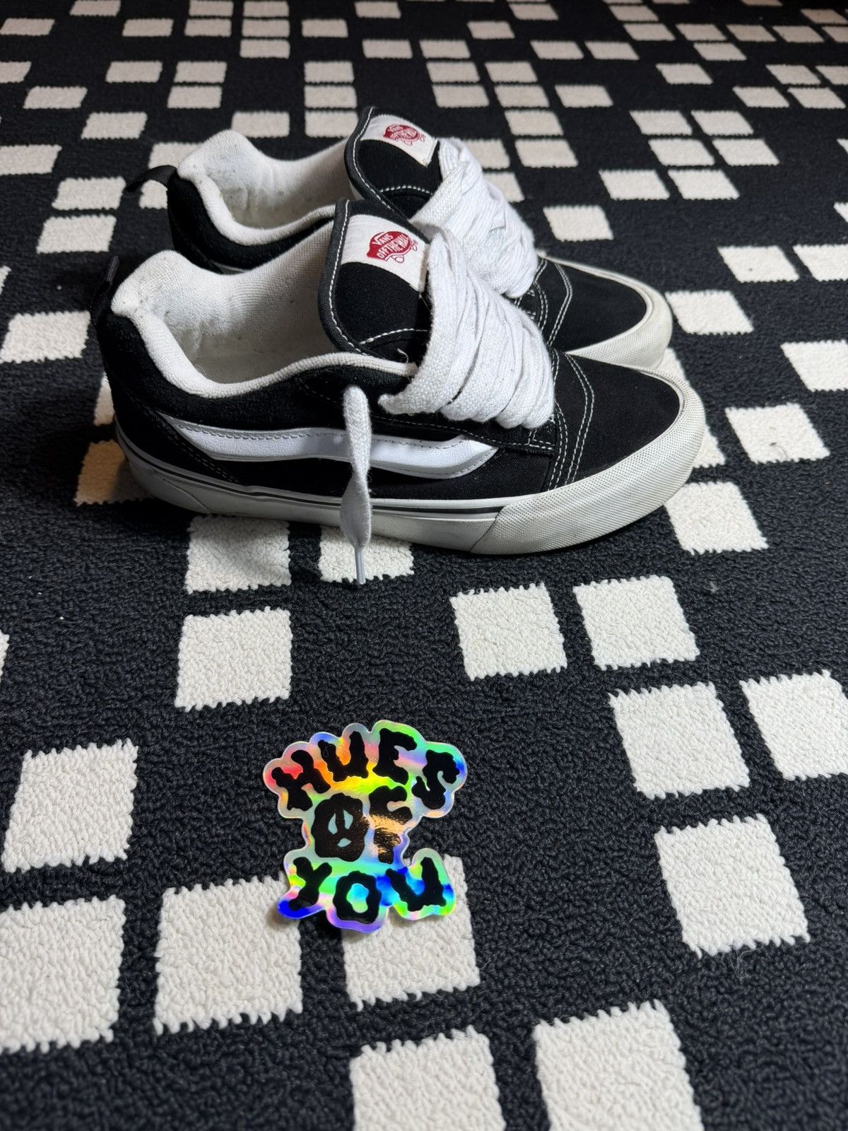 Vans Old school black and white chunky vans Size US 7.5 / EU 40-41 - 3 Thumbnail