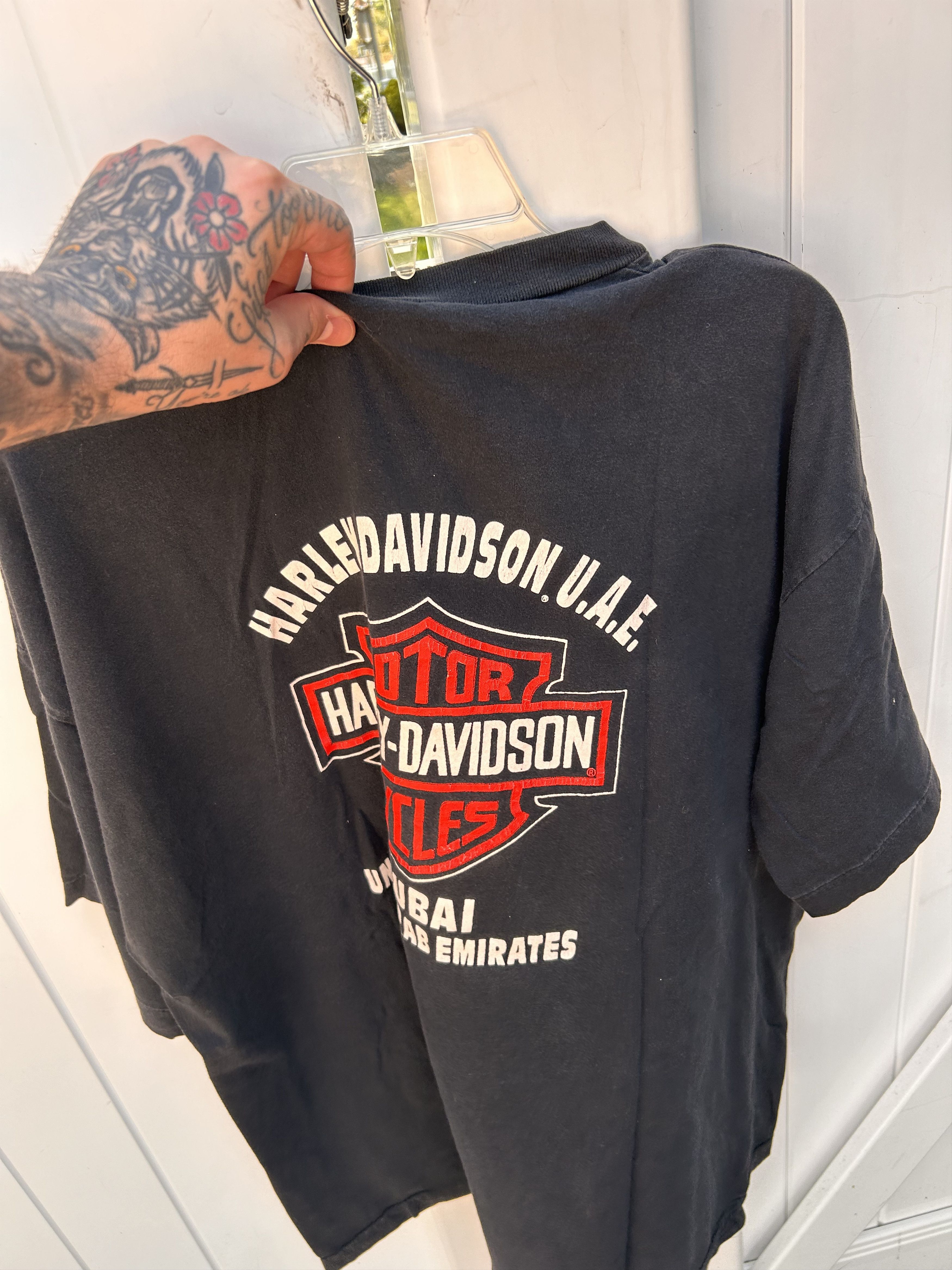 image of Harley Davidson Dubai From Justin Reed in Black/Red, Men's (Size 2XL)