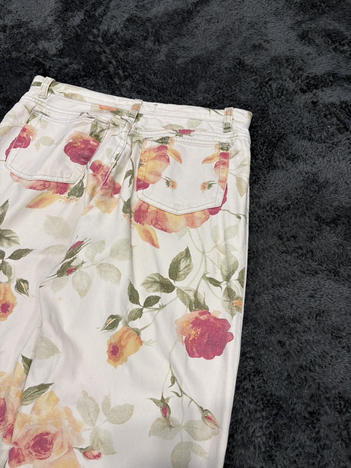 Roberto Cavalli Vintage Roberto Cavalli Flowers Rare Jeans Size 30" / US 8 / IT 44 - 10 Thumbnail