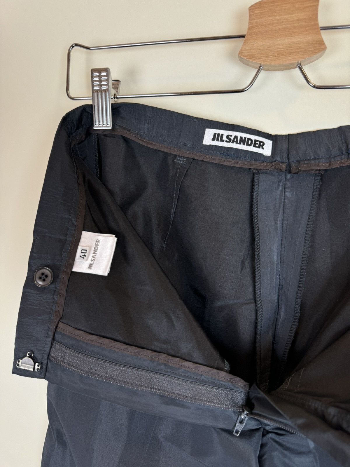 Jil Sander Jil Sander silk blend straight vintage pants trousers S Size 28" / US 6 / IT 42 - 9 Thumbnail