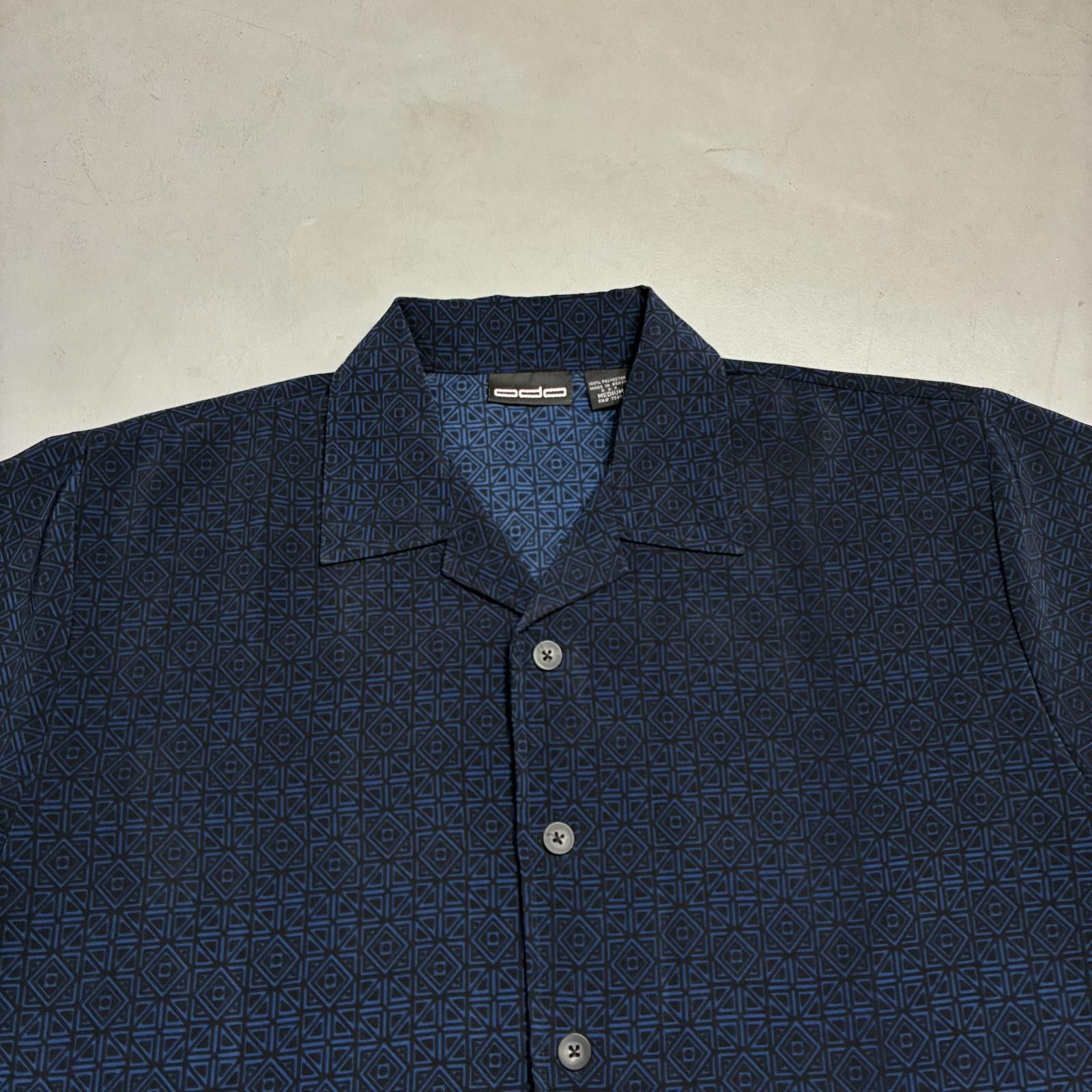 Other Vintage Y2K Tribal Flames Shirt Blue Men's Medium Button Up Size US M / EU 48-50 / 2 - 2 Thumbnail