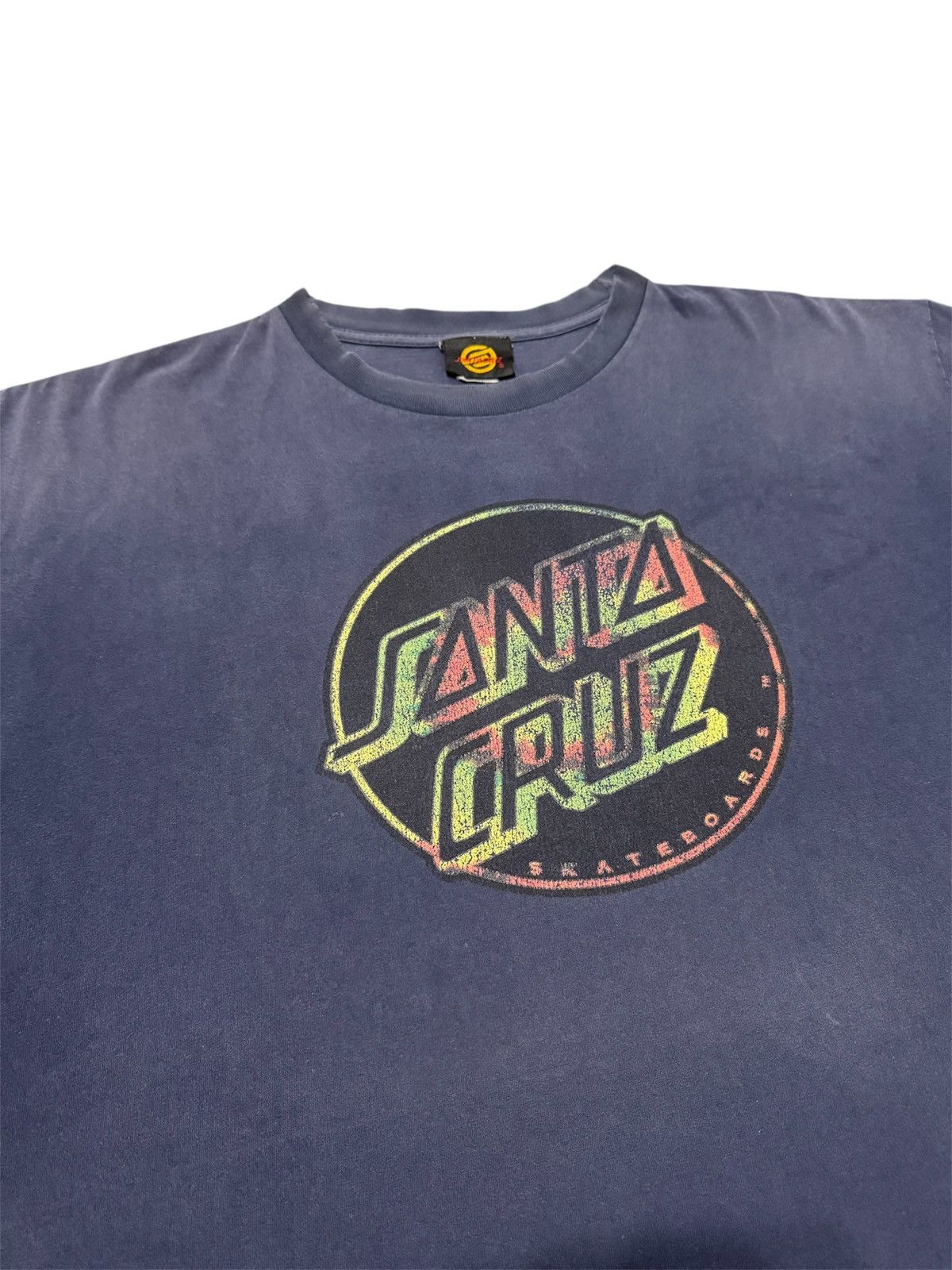 Fadeless × Santa Cruz Skateboards × Vintage Vintage 90s Santacruz Skateboarding logo thrashed tees Size US XXL / EU 58 / 5 - 2 Thumbnail