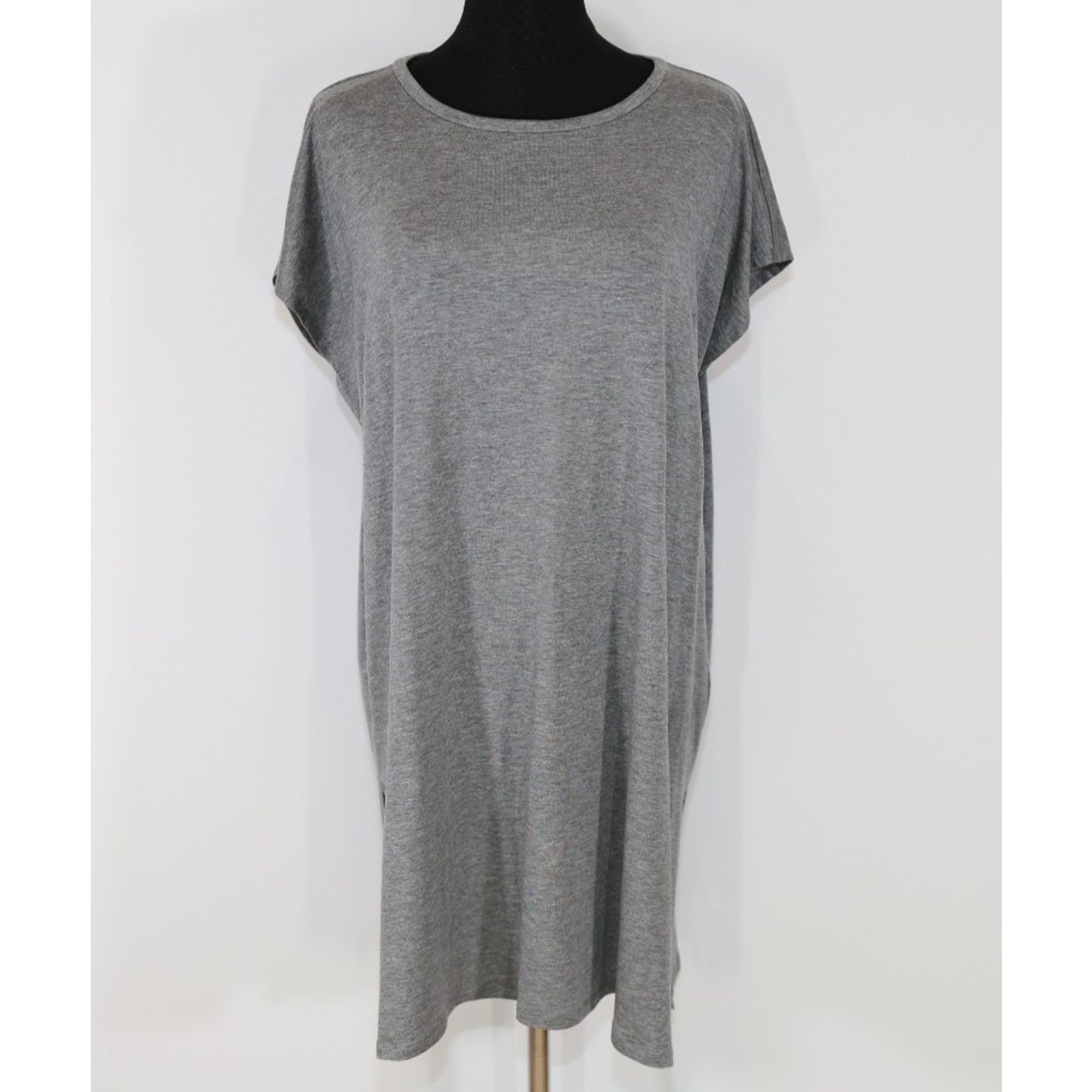 Eileen Fisher NWoT EILEEN FISHER Tencel Gray Sleeveless Tunic Dress Sz PL Size L / US 10 / IT 46 - 1 Thumbnail