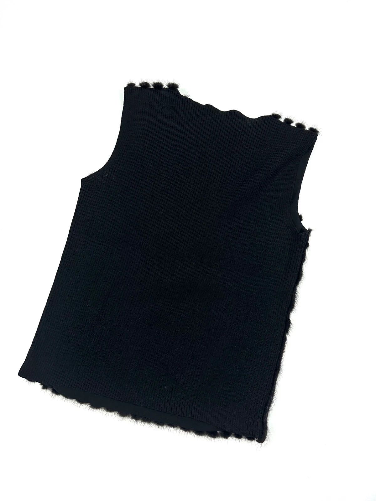 Prada Prada Milano FW97-98 Black Mink Fur & Wool Tank Top Vest Size US S / EU 44-46 / 1 - 12 Thumbnail