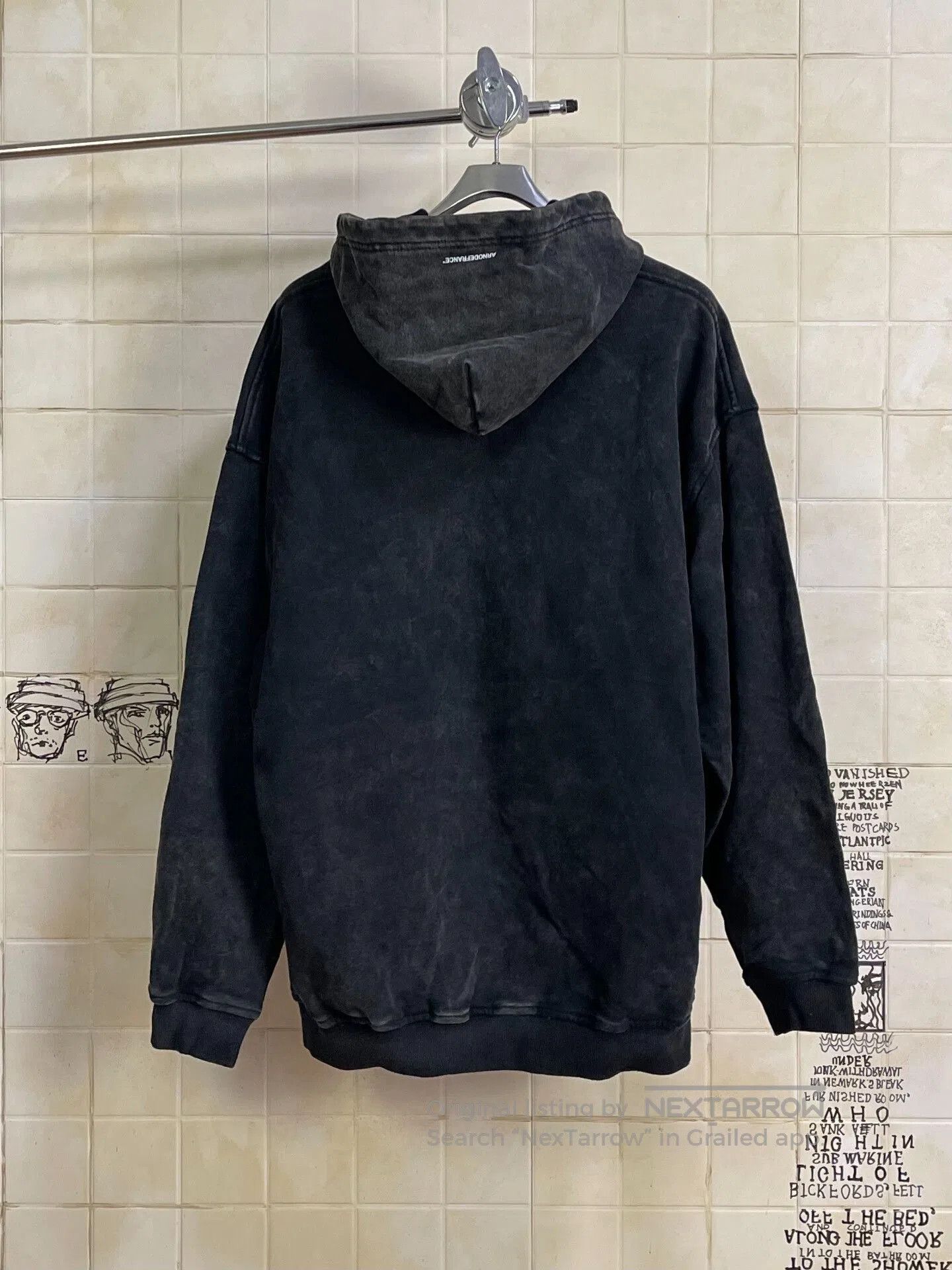 Arno De France Arnodefrance Graphic Oversized Hoodie. Size M / US 6-8 / IT 42-44 - 2 Thumbnail