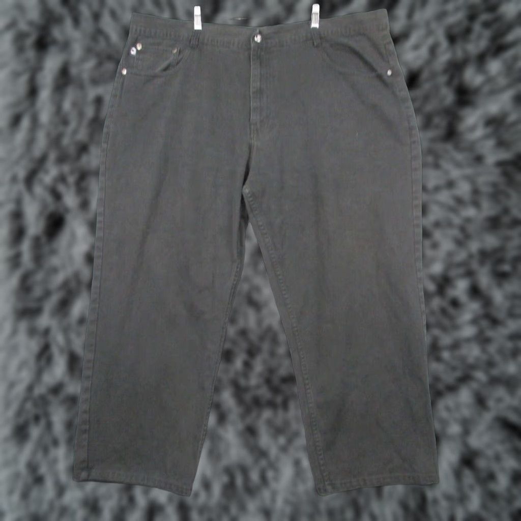 Akademiks VINTAGE Akademiks Jeans Men’s 48x29 Baggy Black Y2K Hip Hop Skater Wide Leg Mens Size US 32 / EU 48 - 1 Thumbnail