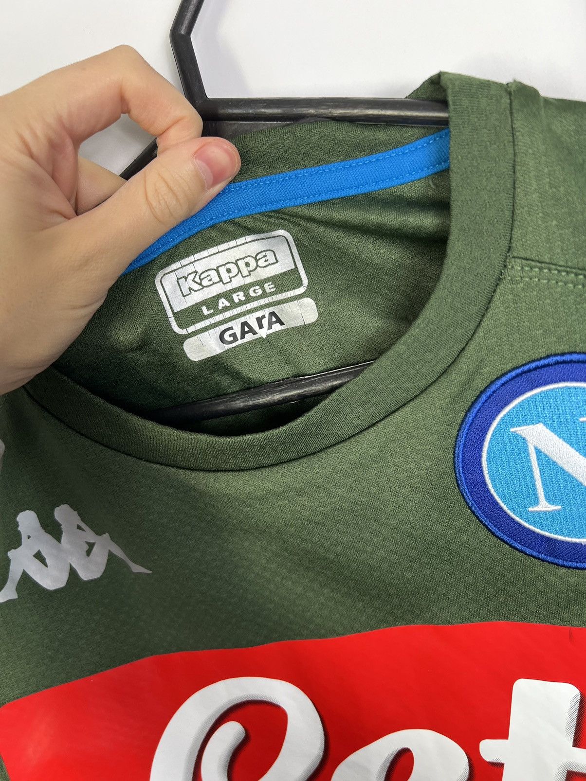 Kappa Kappa SSC Napoli 2019/2020 Soccer Jersey Size US L / EU 52-54 / 3 - 5 Thumbnail