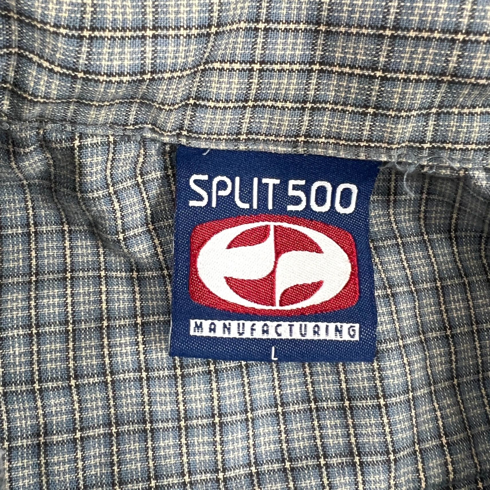 Vintage VINTAGE Split Shirt Mens L Blue Plaid Long Sleeve Button Up 90s Y2K Surf Retro Streetwear Size US L / EU 52-54 / 3 - 5 Thumbnail