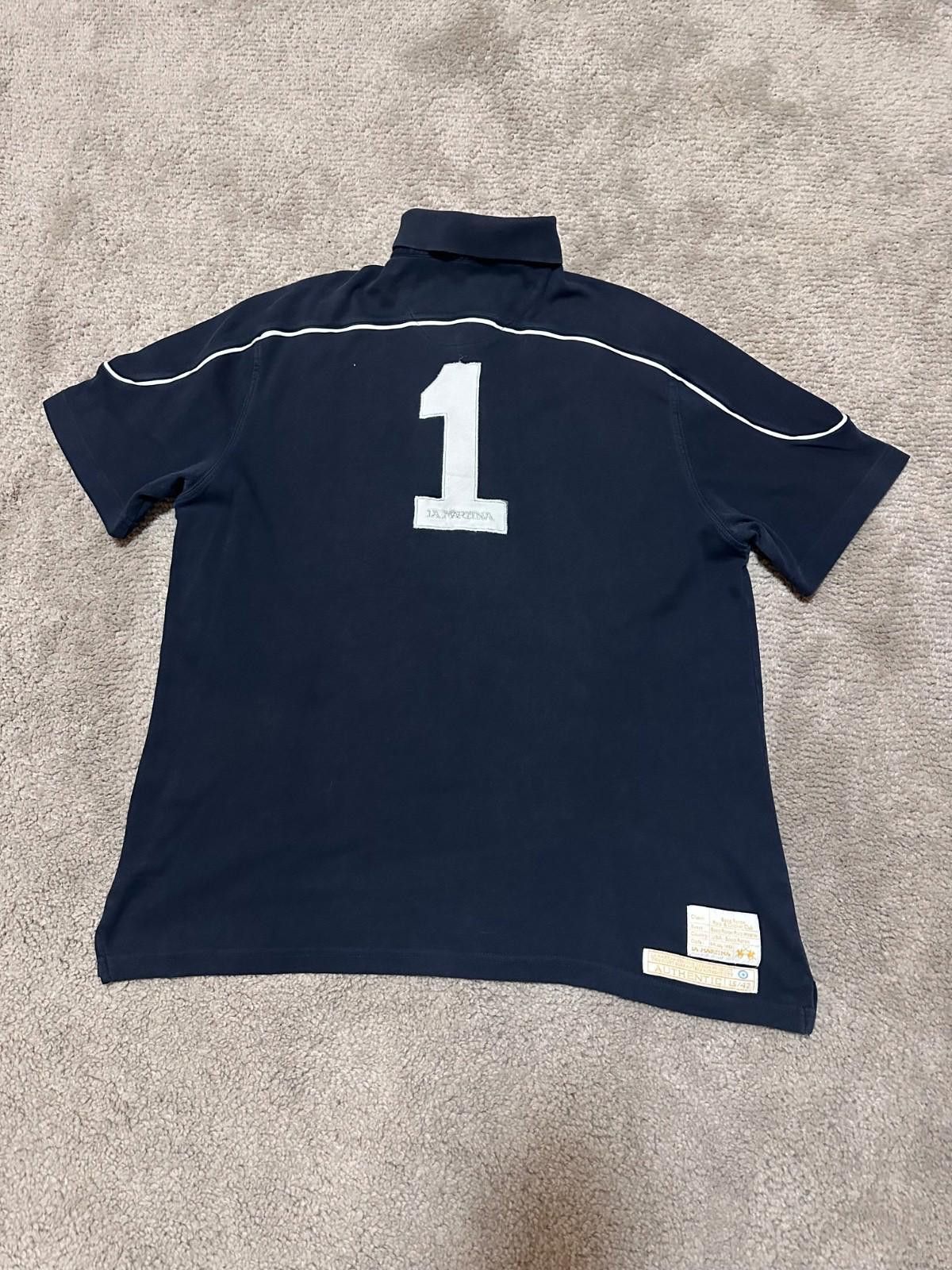 La Martina La Martina Polo Warrants Holder Short Sleeve Embroidered #1 Size US XXL / EU 58 / 5 - 6 Thumbnail