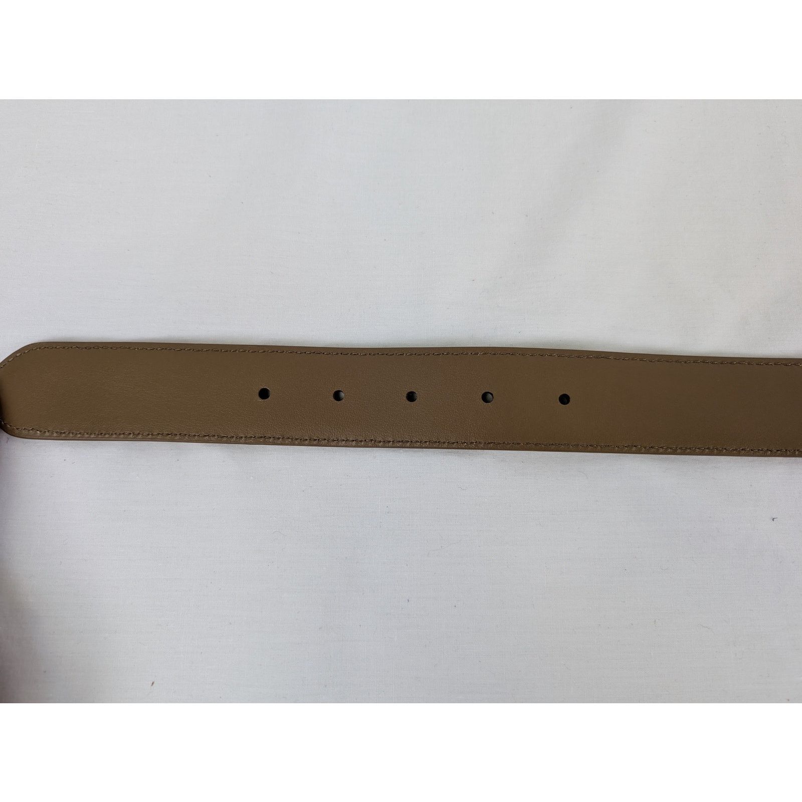 Loro Piana o1rshd1 Size: 105 / Men's 100% Suede Calf Split Belt Brown Size 42 - 7 Thumbnail