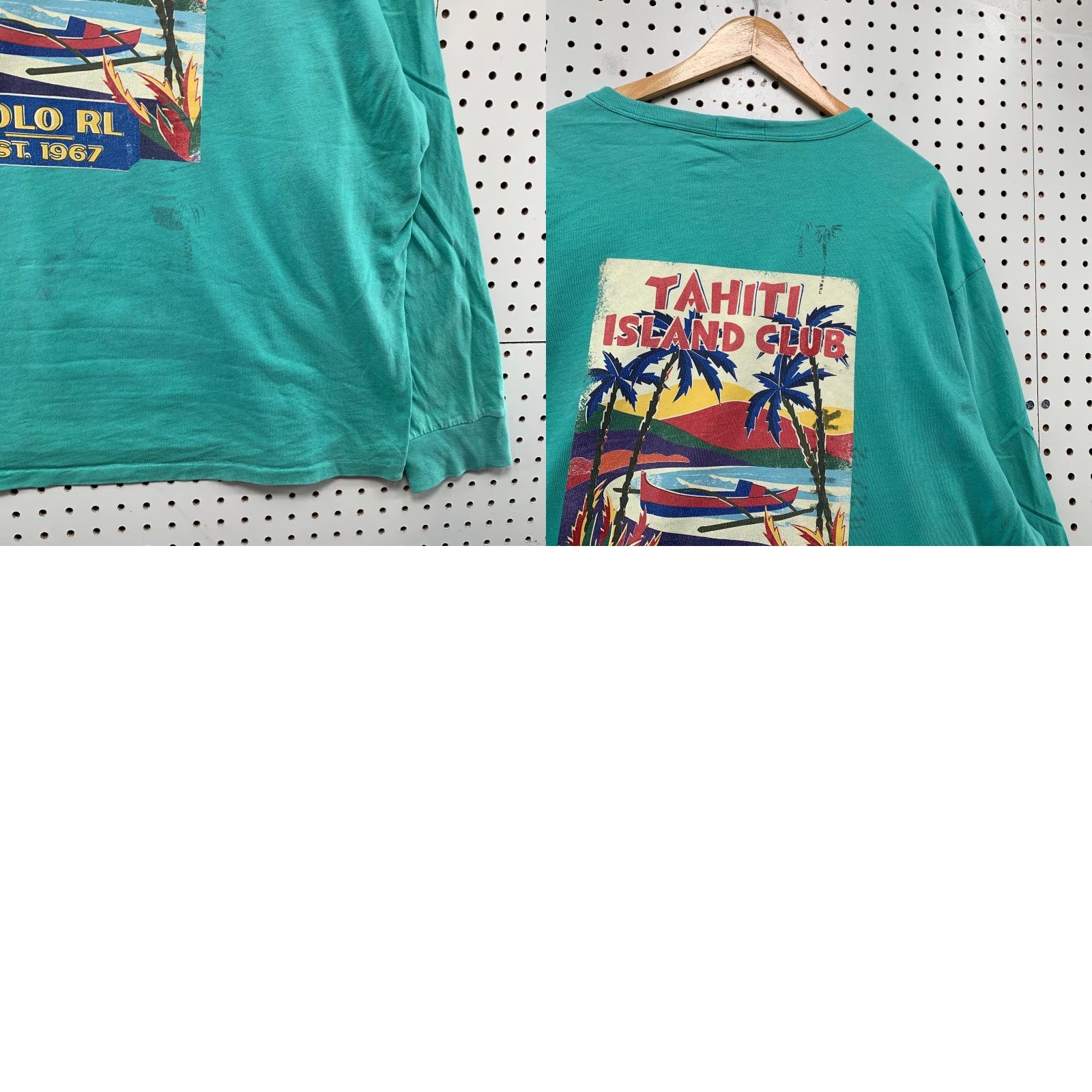 Polo Ralph Lauren Polo Ralph Lauren Shirt Mens 2XL Green Tahiti Island Club Stencil Long Sleeve Size US XXL / EU 58 / 5 - 10 Thumbnail
